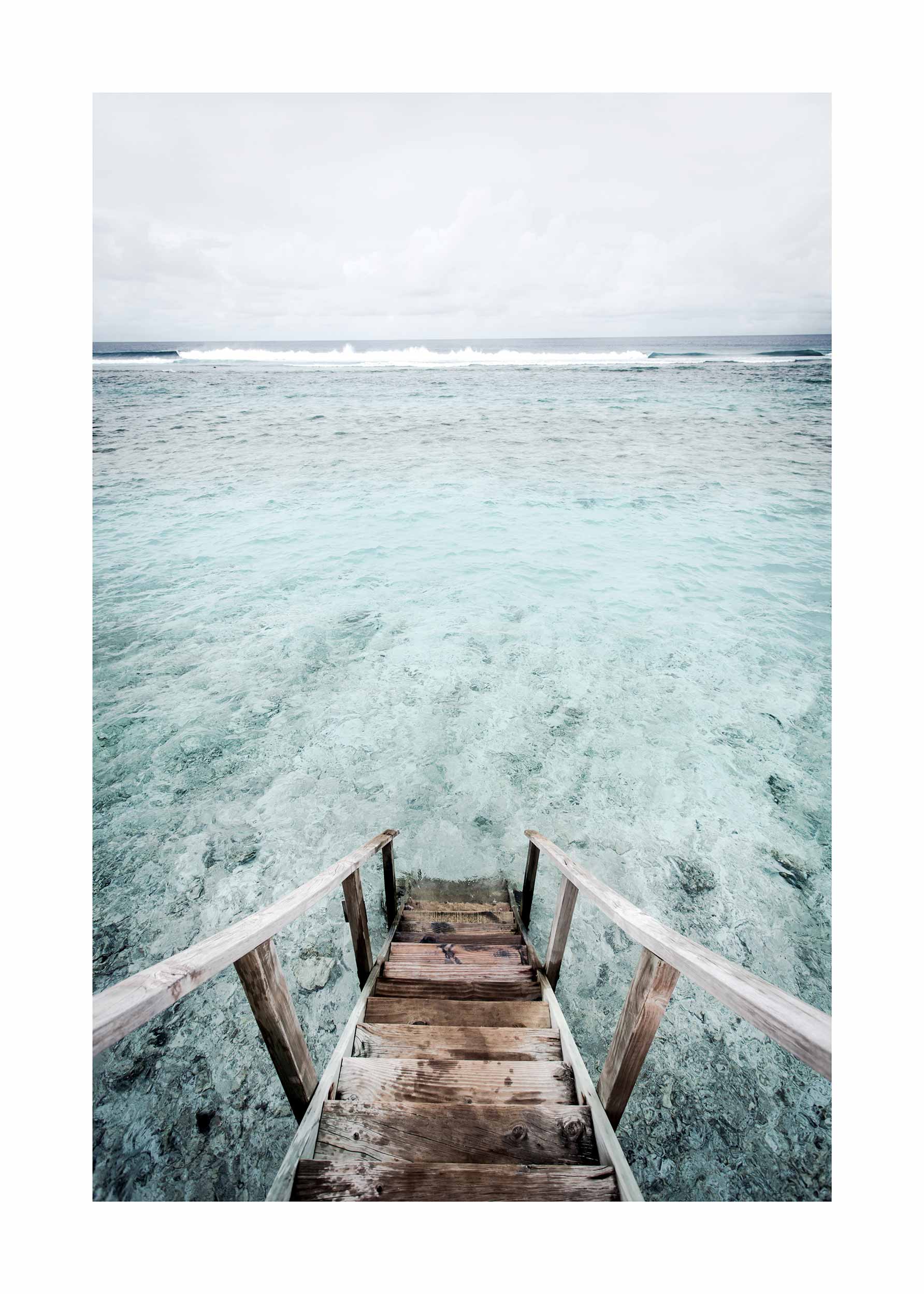 Stairway To Heaven Poster - Beach photography (30x40 cm)