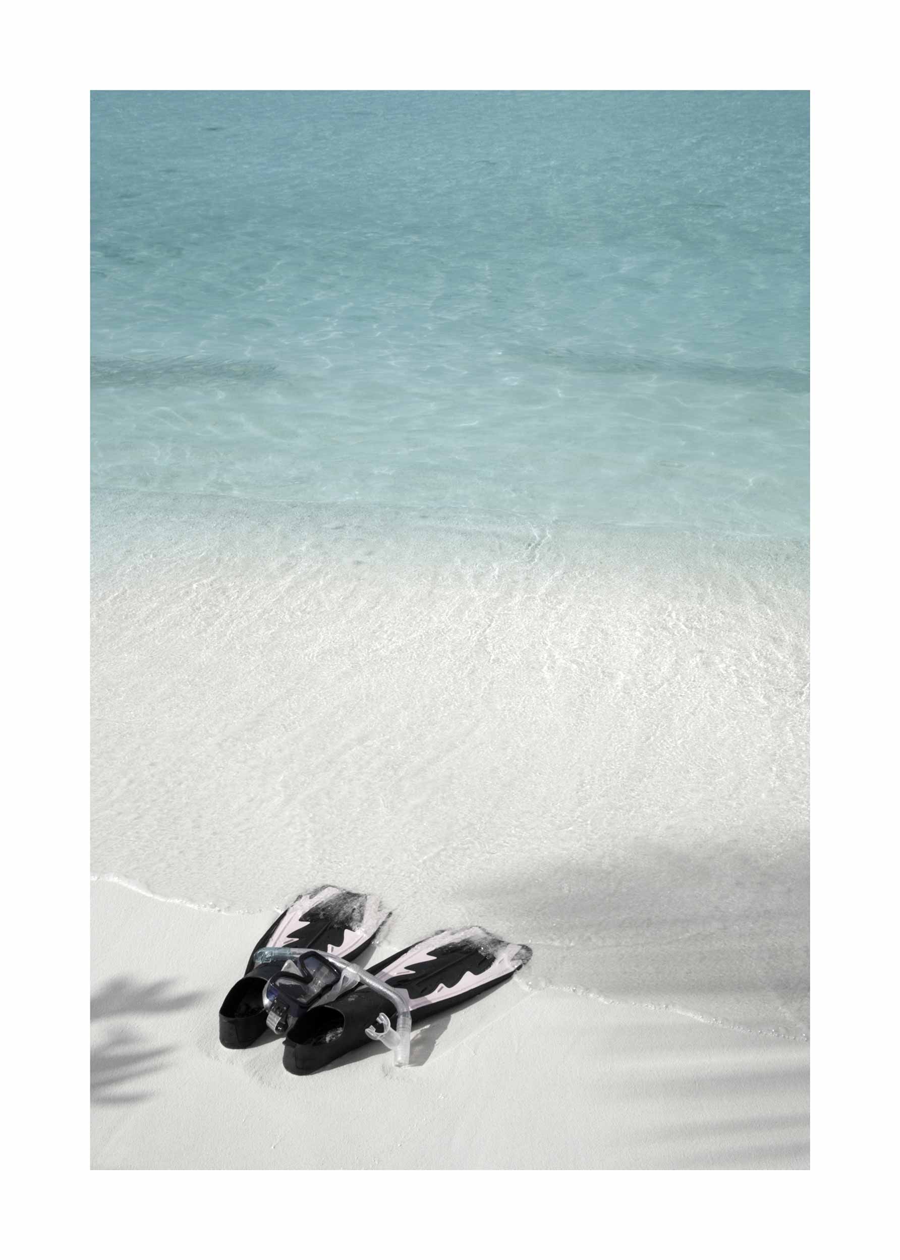 Beach Flippers Poster - Beach photography (30x40 cm)