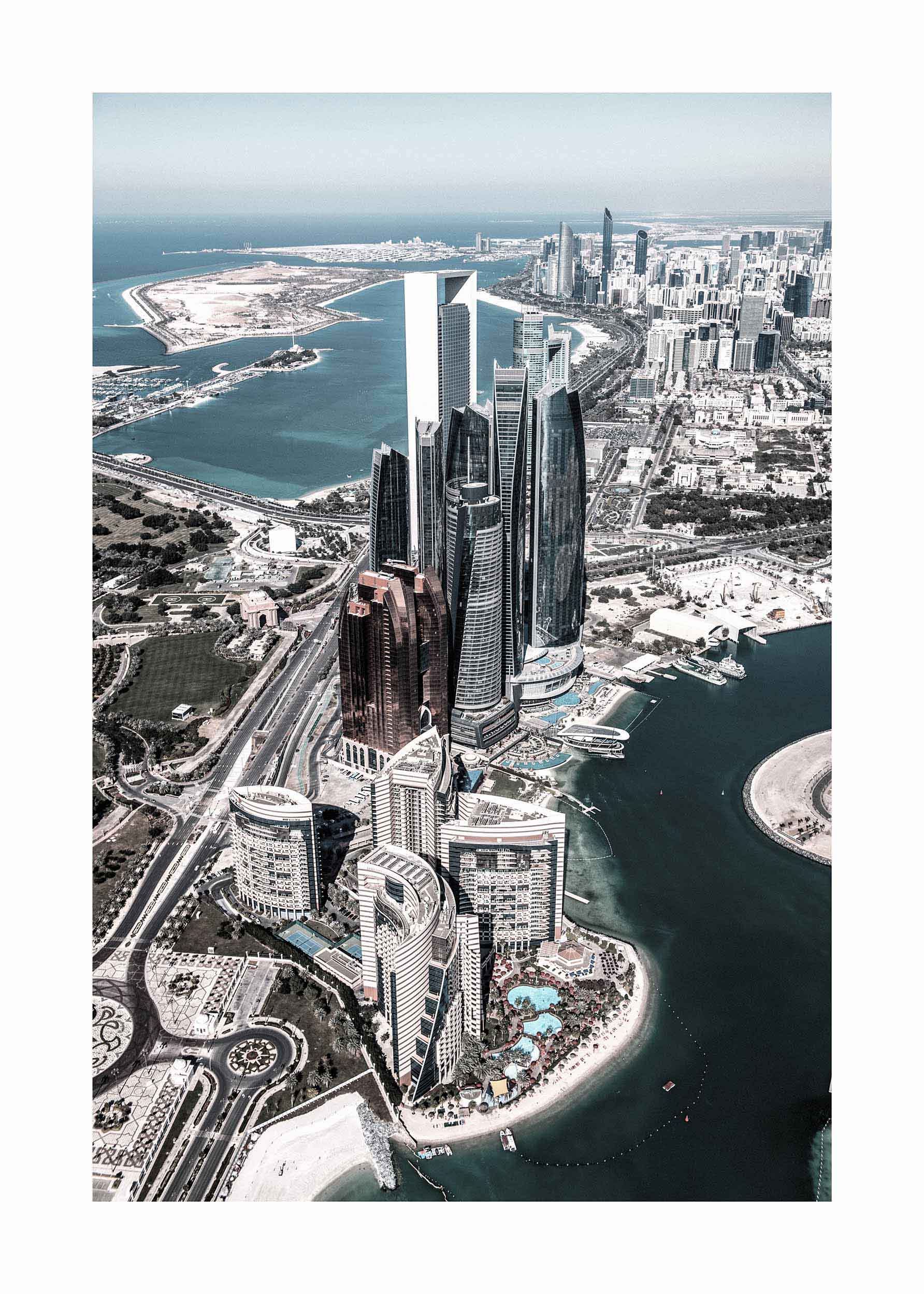 Downtown Abu Dhabi Poster - Architekturfotografie (30x40 cm)