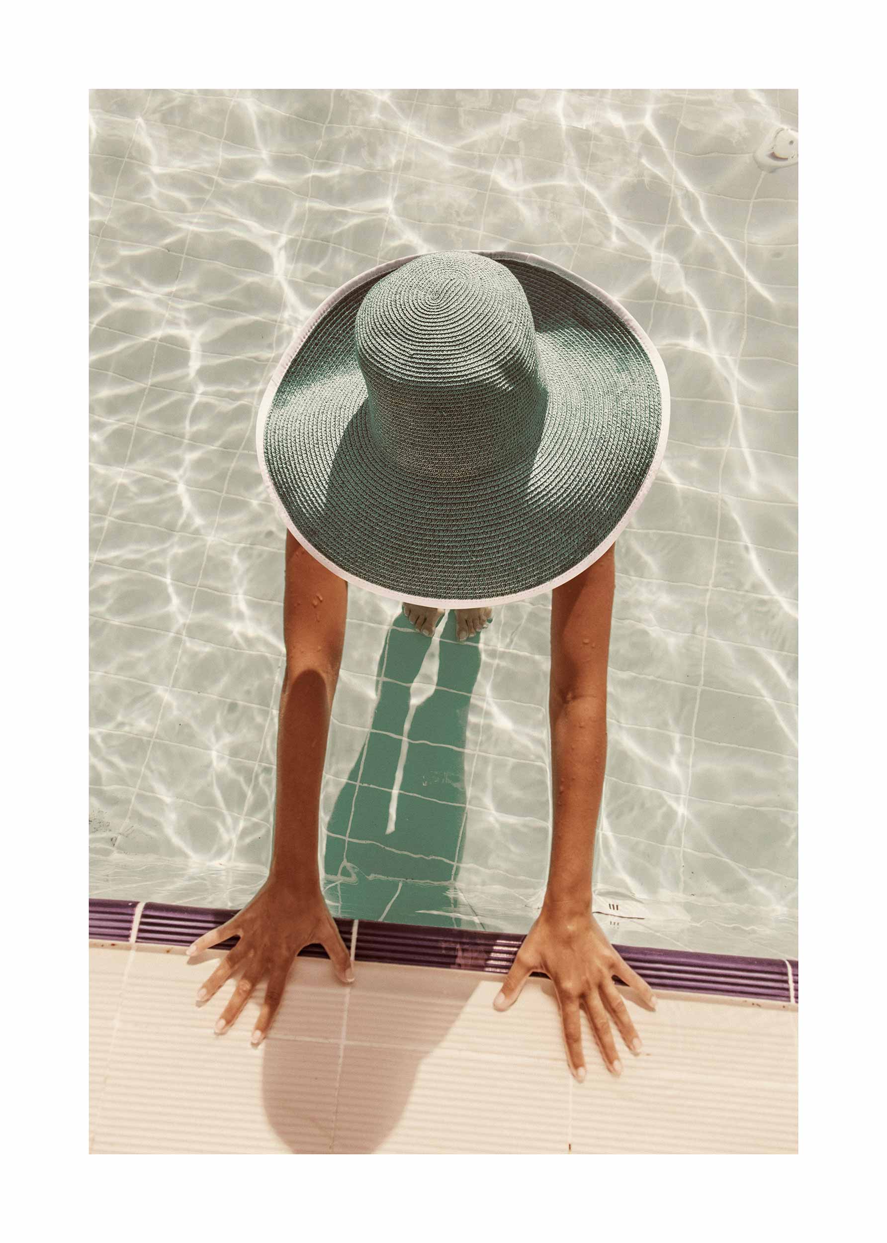 In The Pool Poster - Swimmer photography (70x100 cm)