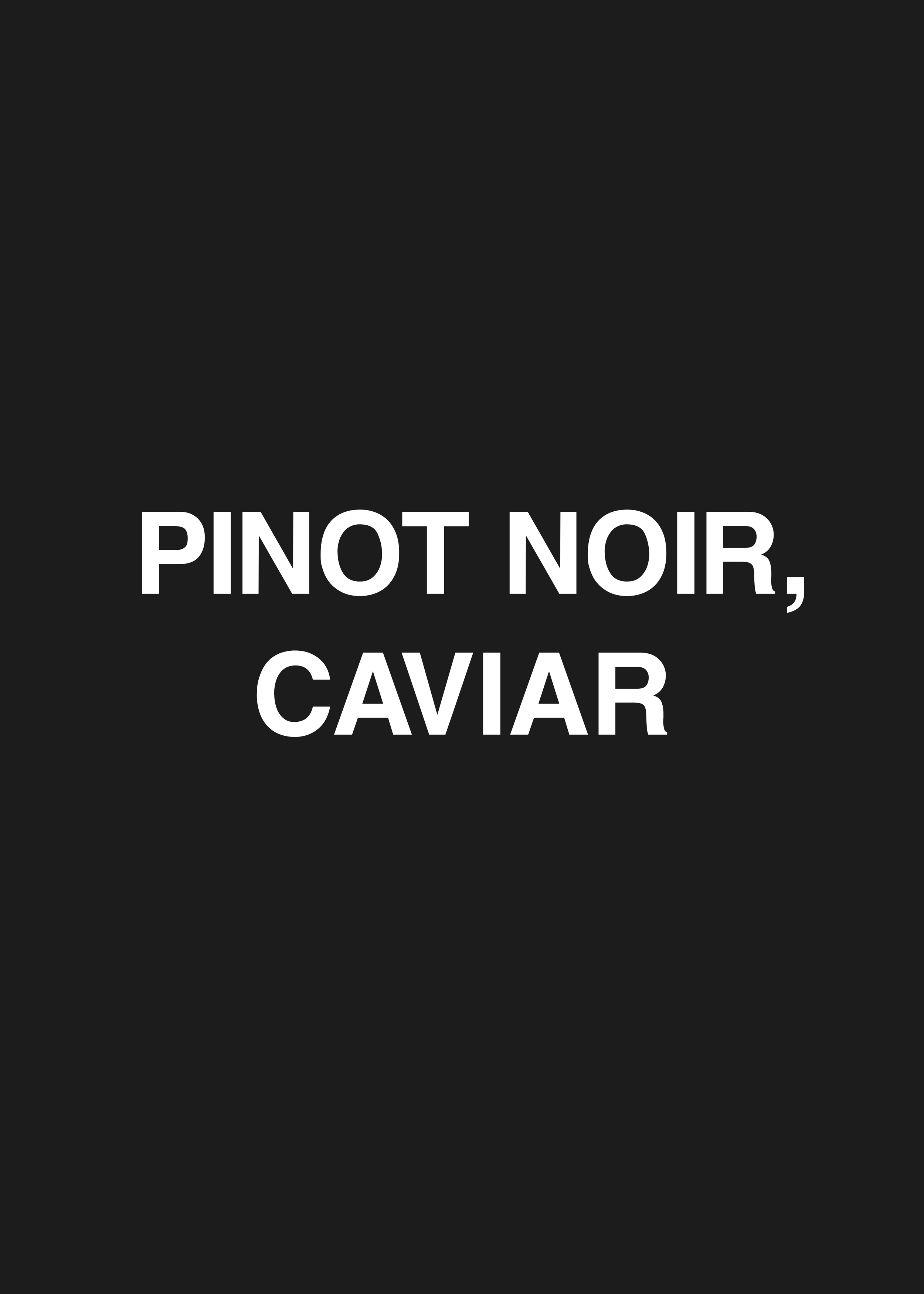 Pinot Noir Caviar Poster - Food illustration (30x40 cm)