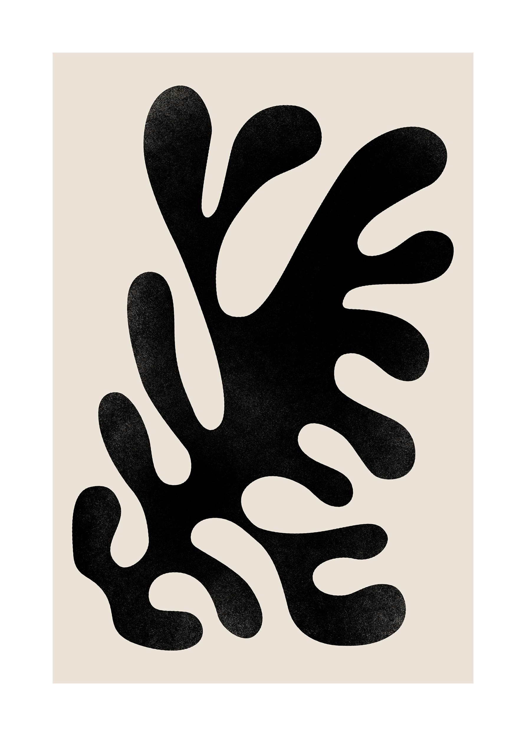 Organic Shape poster - Abstract illustration (30x40 cm)