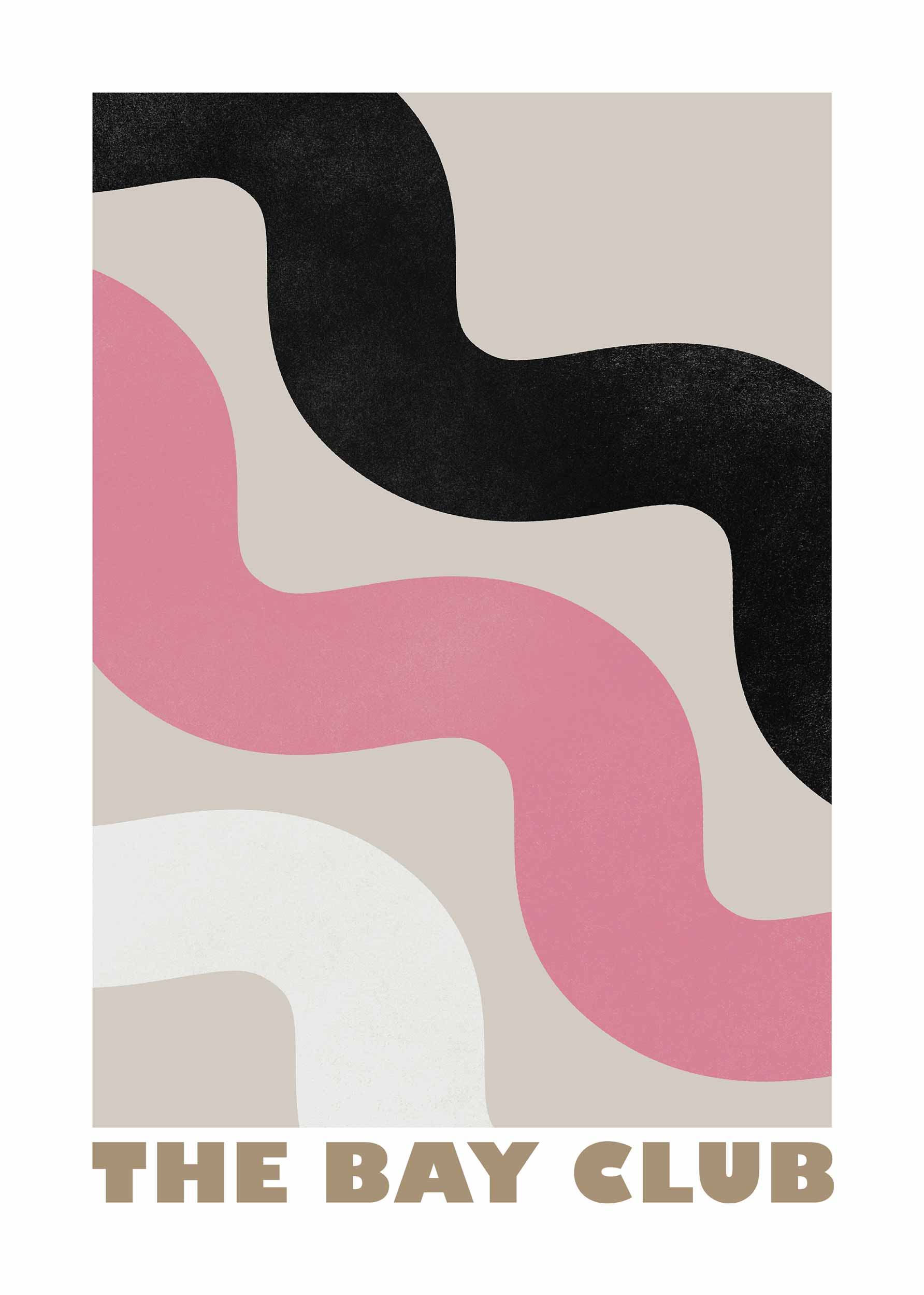 The Bay Club Poster - Abstract illustration (30x40 cm)