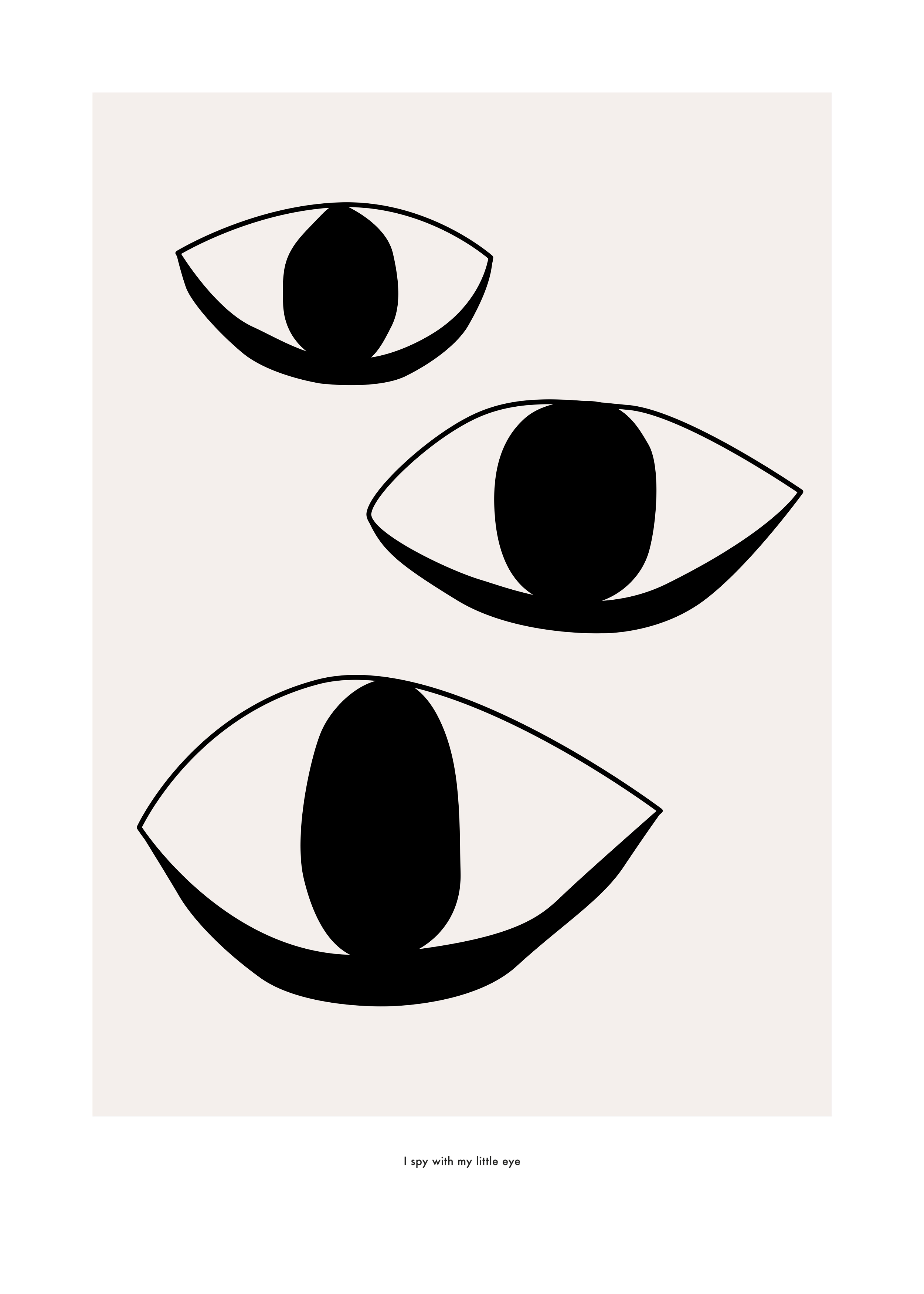 Eye Spy Poster - Augen Illustration (50x70 cm)