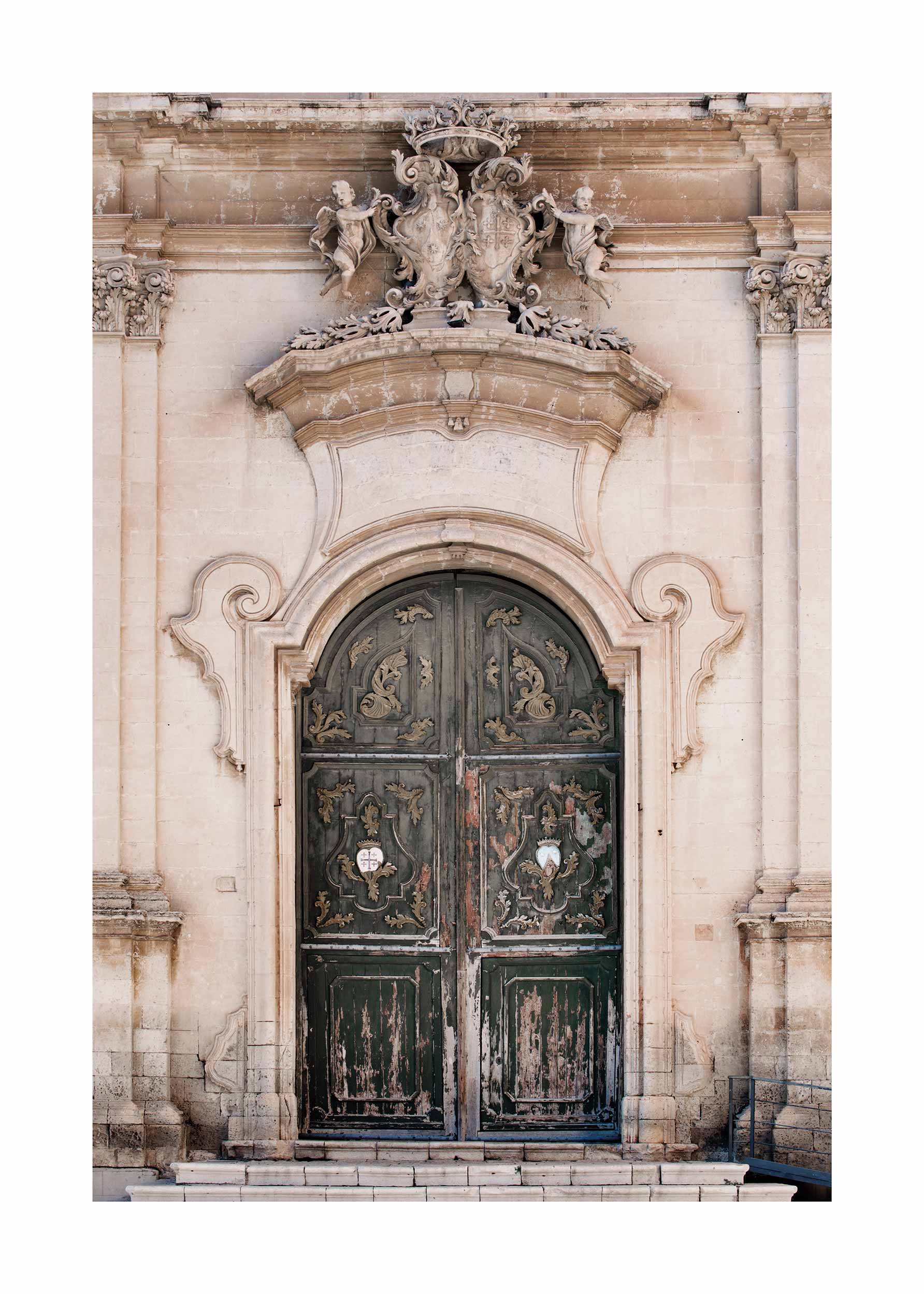 Sicilian Door Poster - Architekturfotografie (30x40 cm)