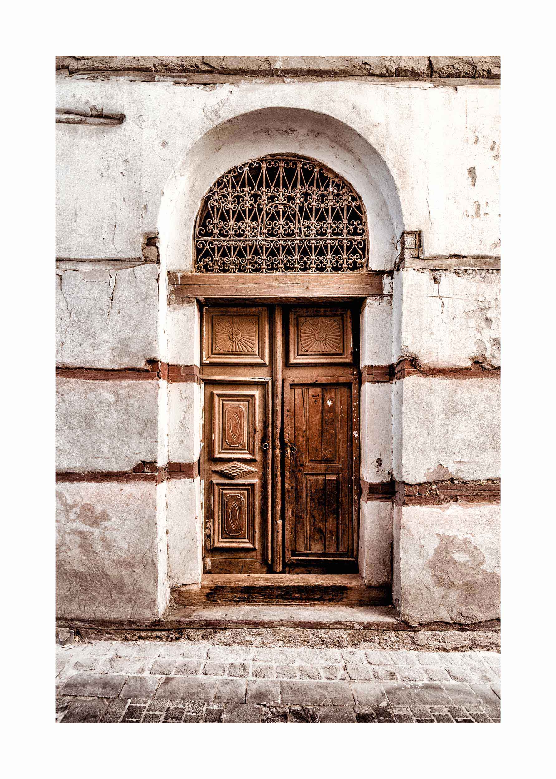 Rustic Door Poster - Architekturfotografie (30x40 cm)