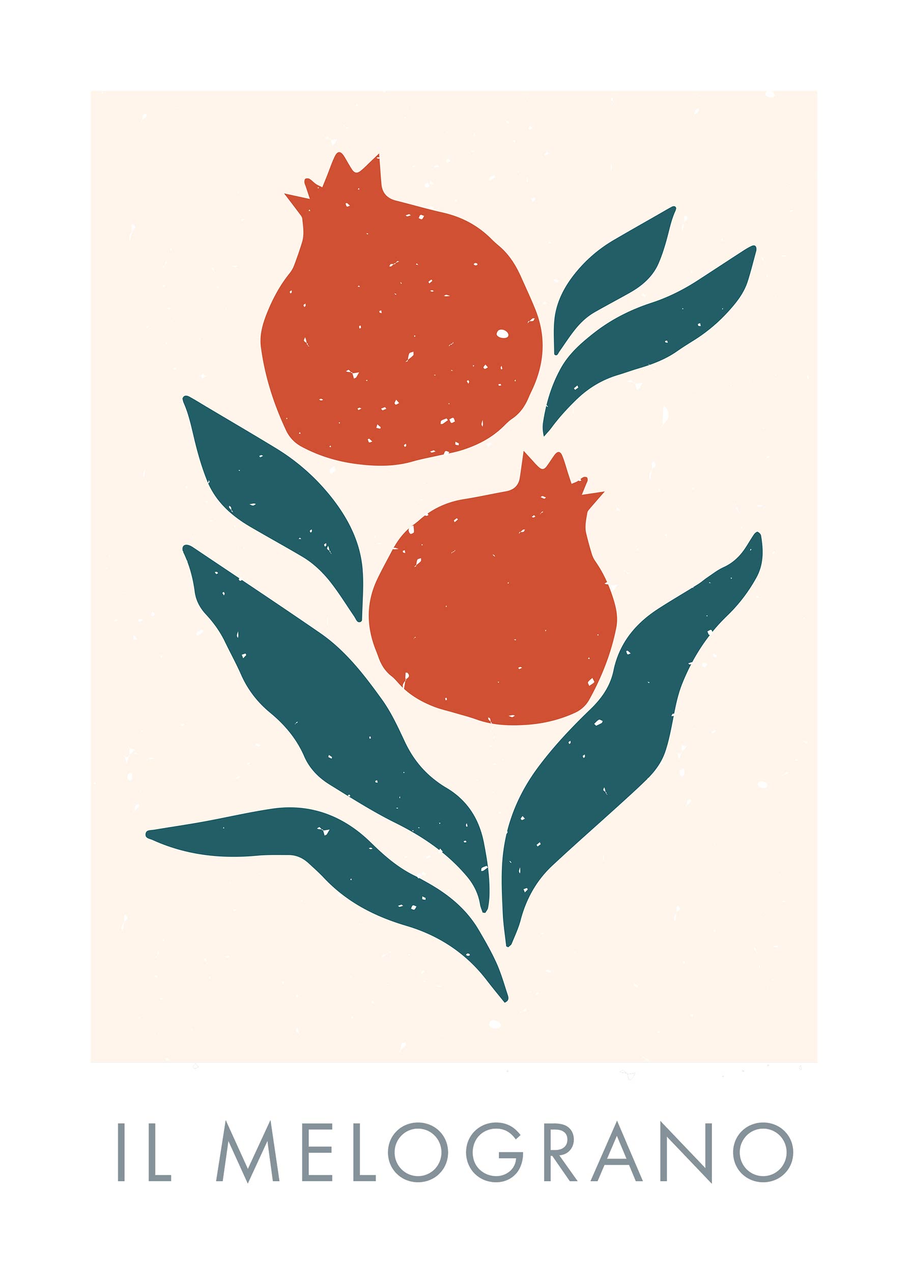 Il Melograno Poster - Food-Illustration (30x40 cm)