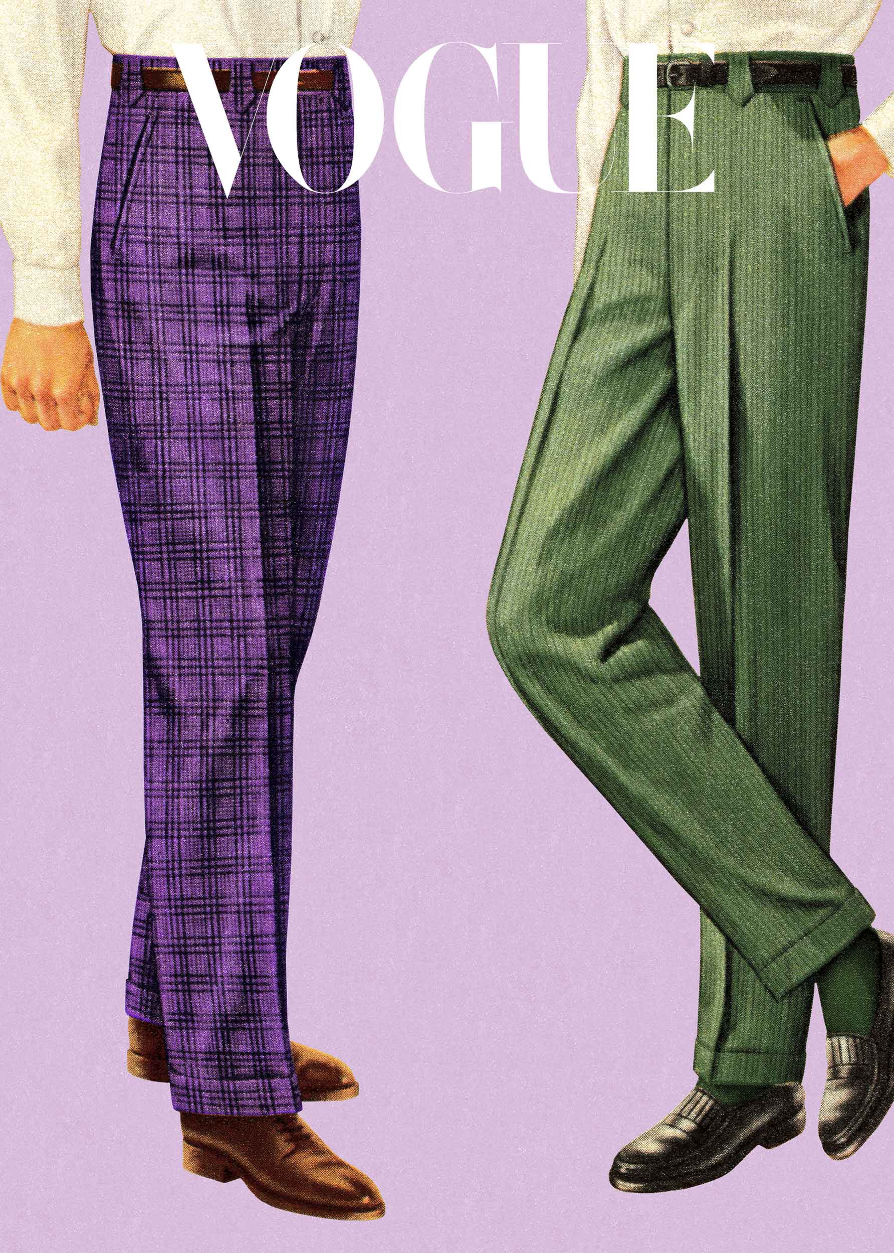 Vogue Men Issue Poster - Fashion illustration (50x70 cm)