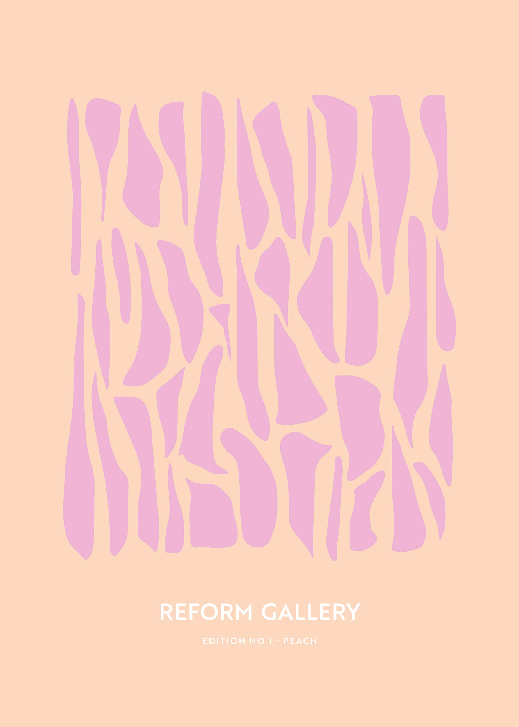 Reform Gallery Peach Poster - Abstract illustration (30x40 cm)