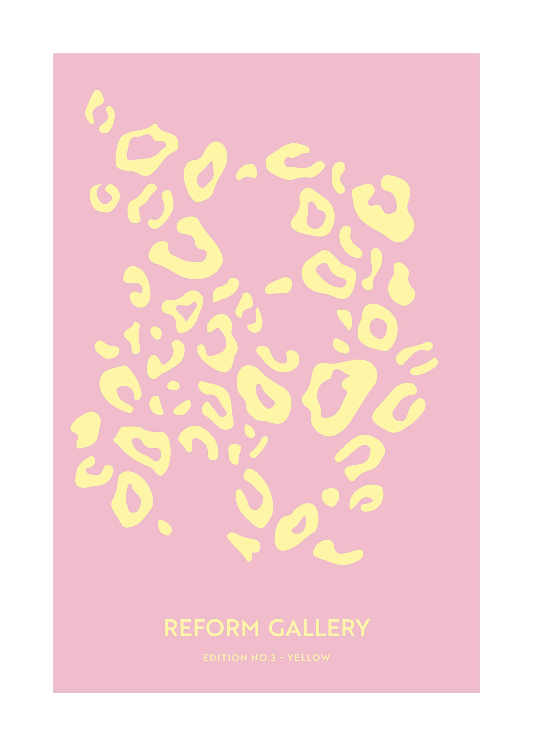 Reform Gallery Yellow Poster - Abstract illustration (70x100 cm)