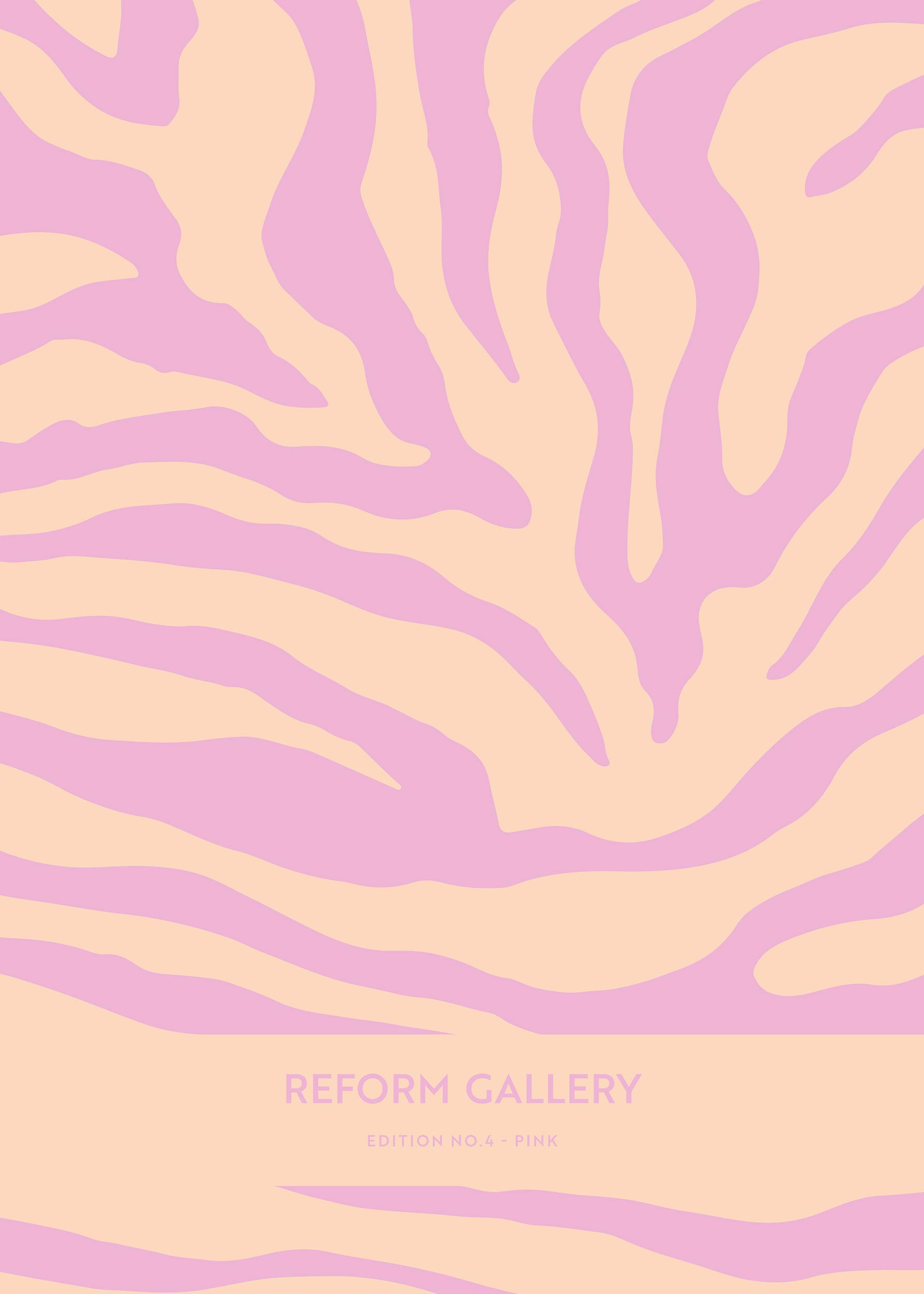 Reform Gallery Pink Poster - Abstract illustration (30x40 cm)