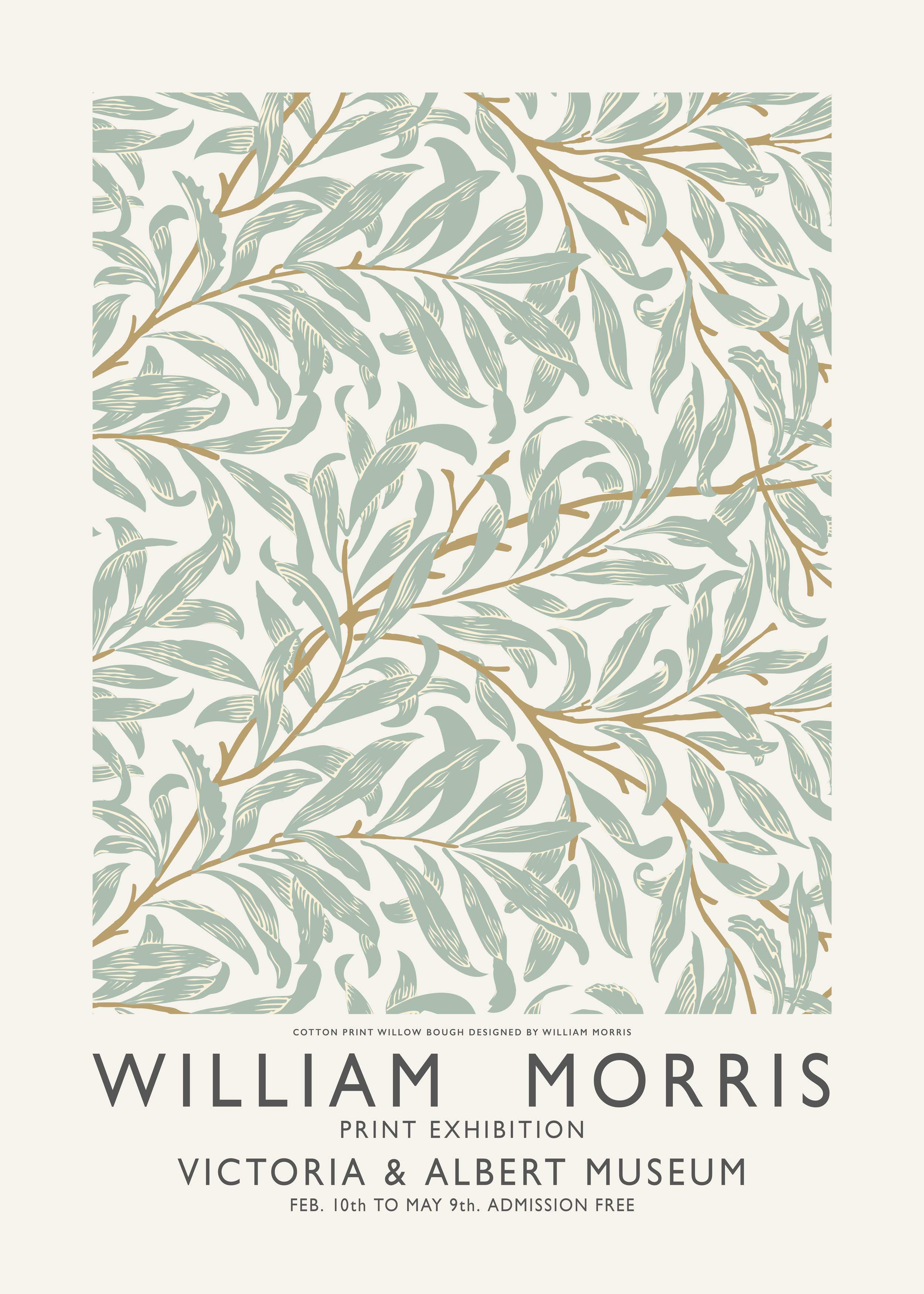 Willow Bough by William Morris Poster - Botanical illustration (40x50 cm)
