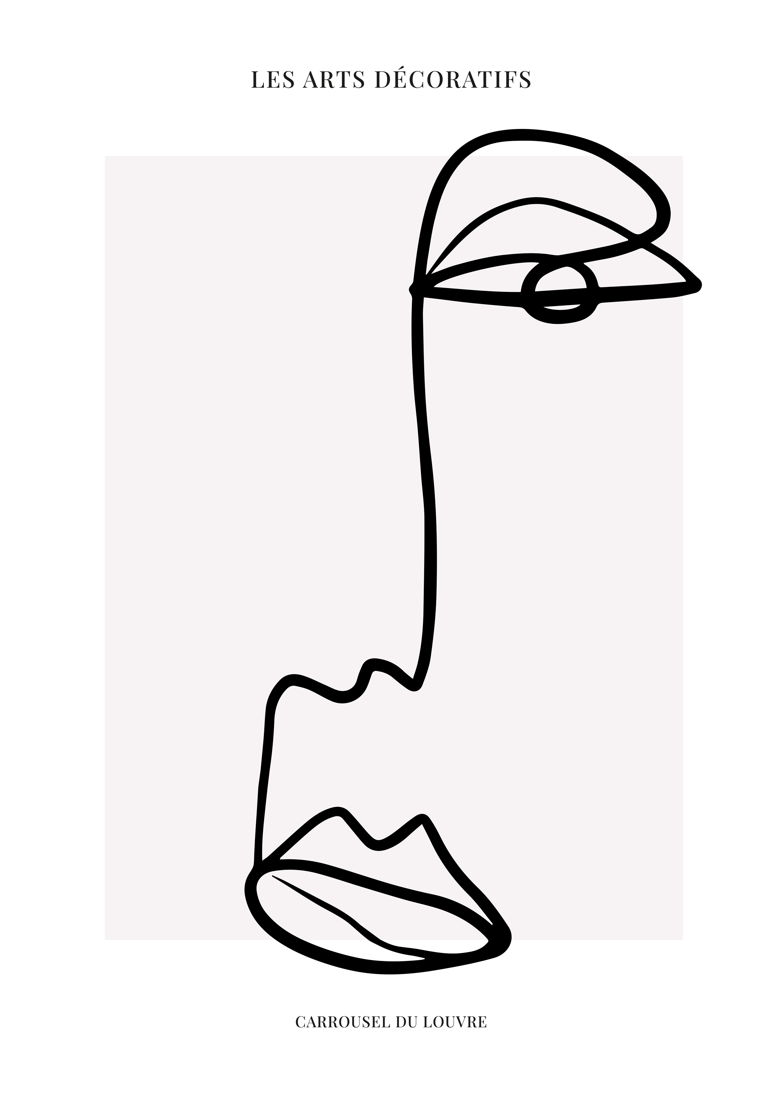 Significance plakat - Ansigt line art (21x30 cm)