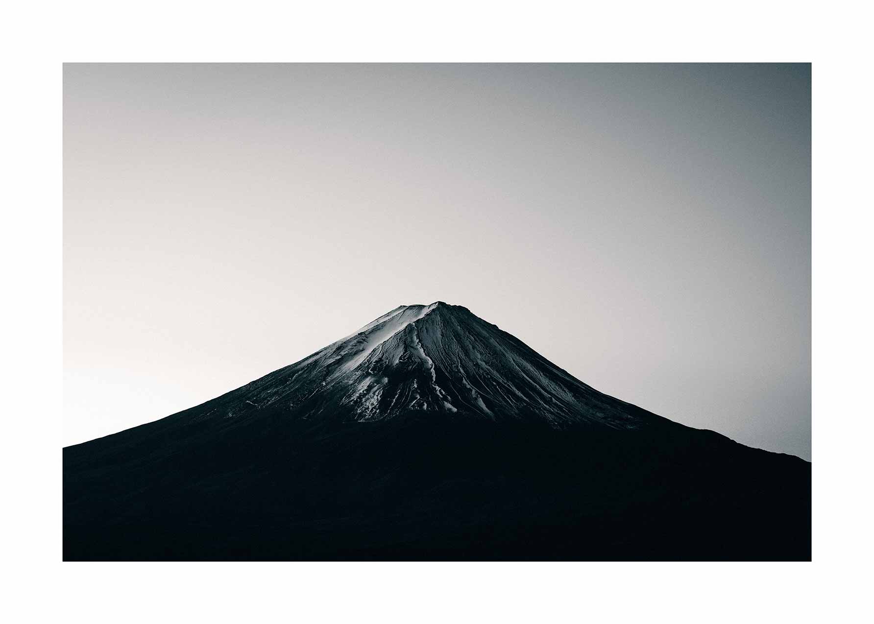 Yamanashi Mountain Poster - Landschaftsgrafik (50x70 cm)