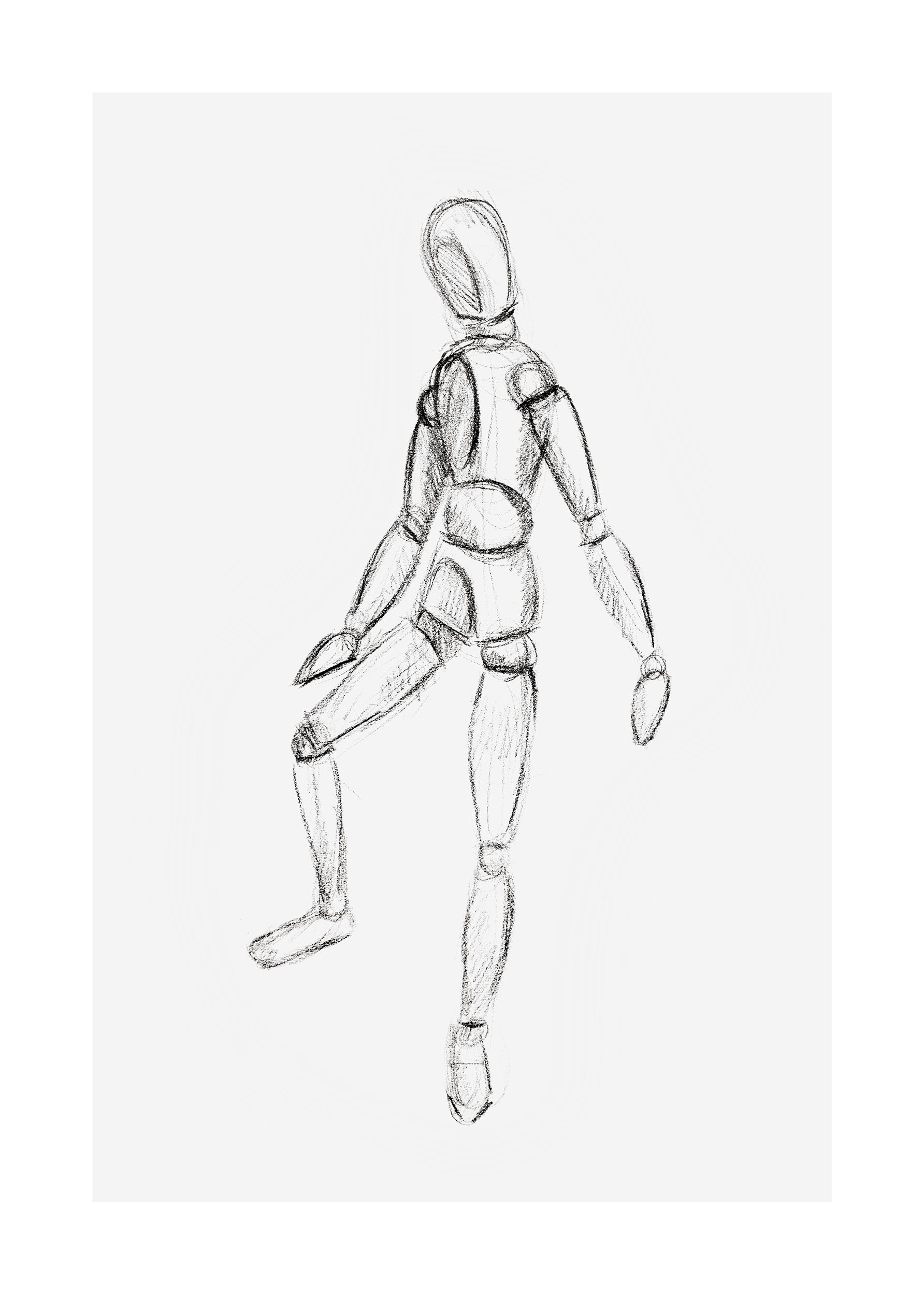 Mannequin Poster - Figurenillustration (50x70 cm)