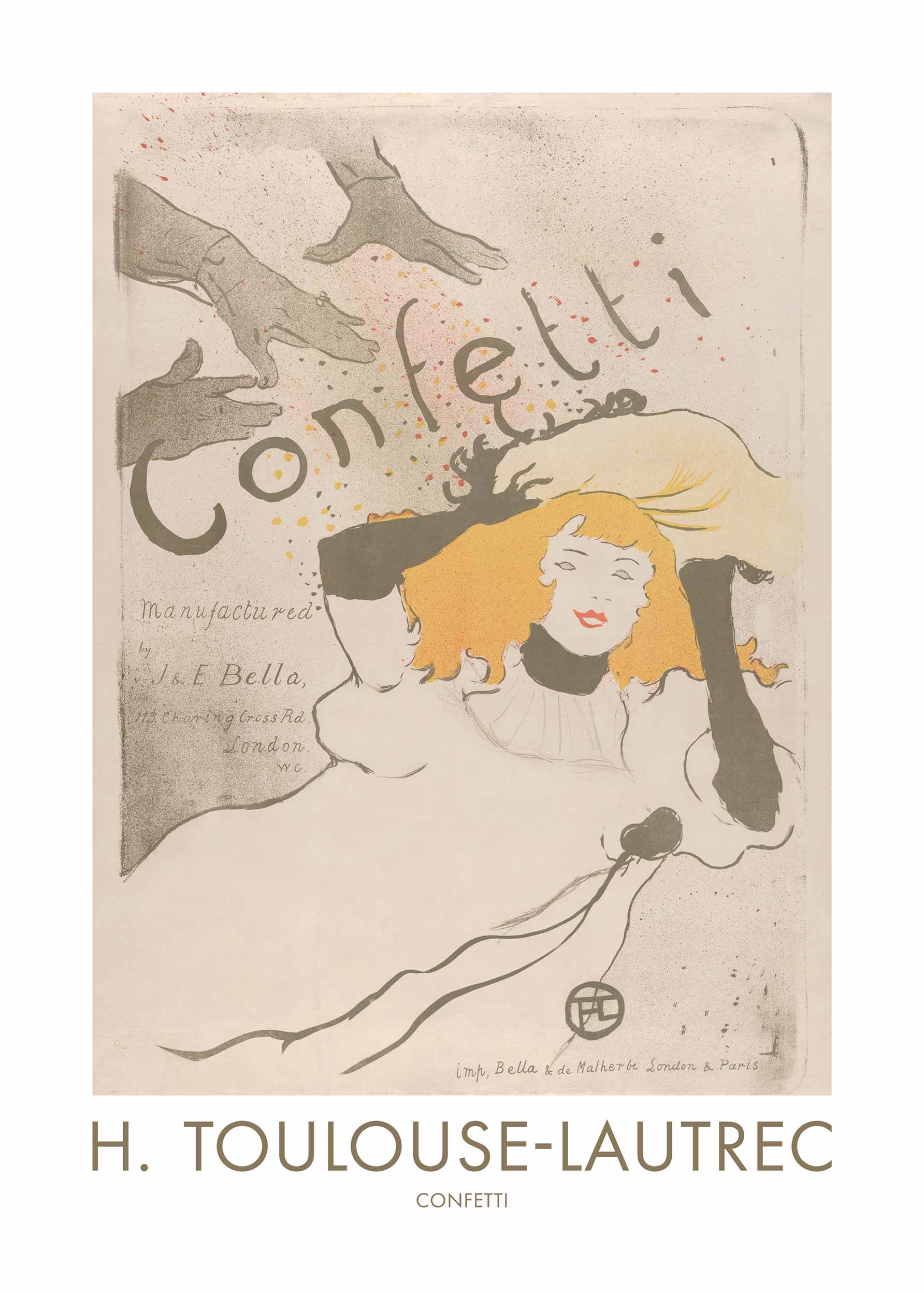Confetti Poster - Figurenillustration (30x40 cm)