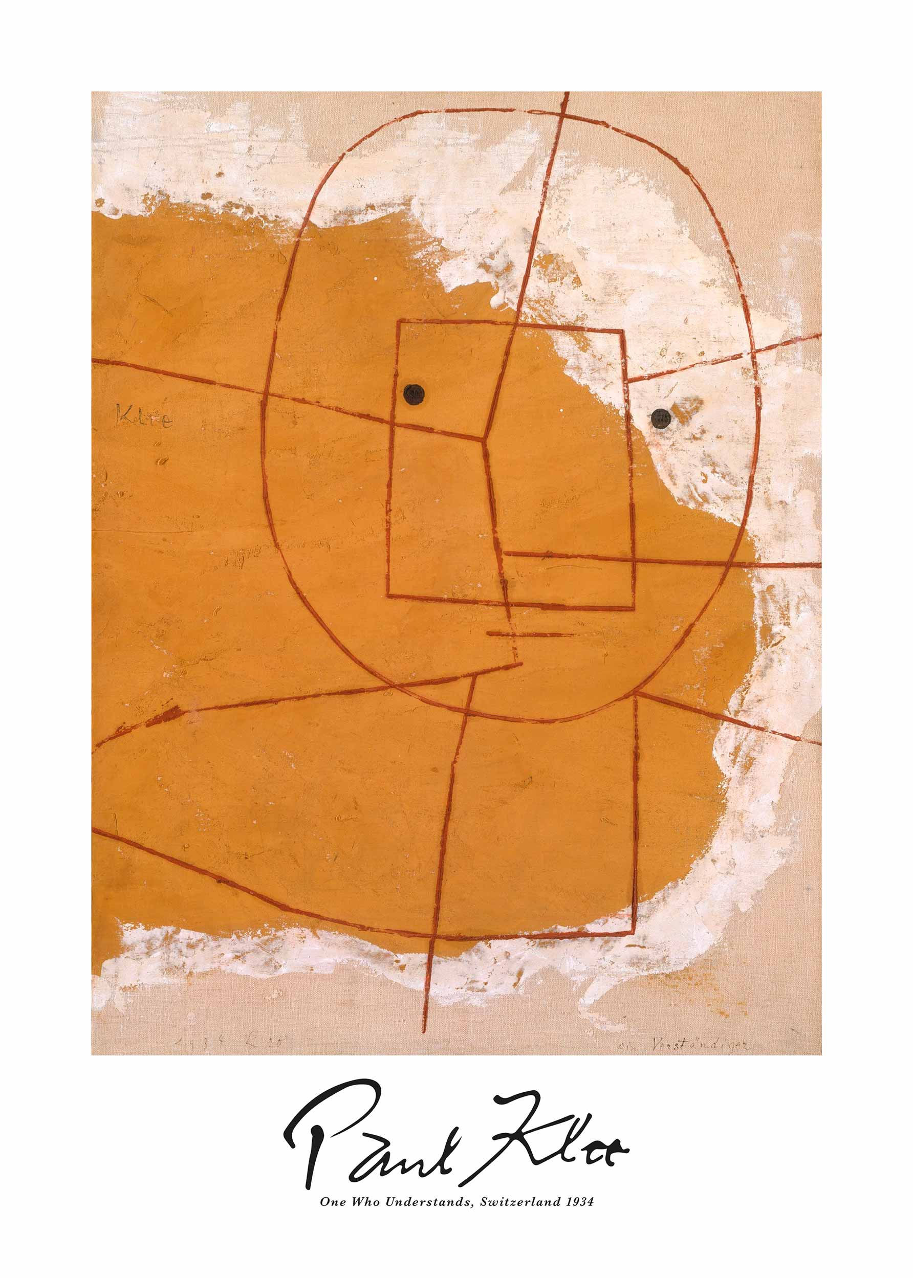 Abstract poster – One Who Understands by Paul Klee Abstract poster – One Who Understands by Paul Klee