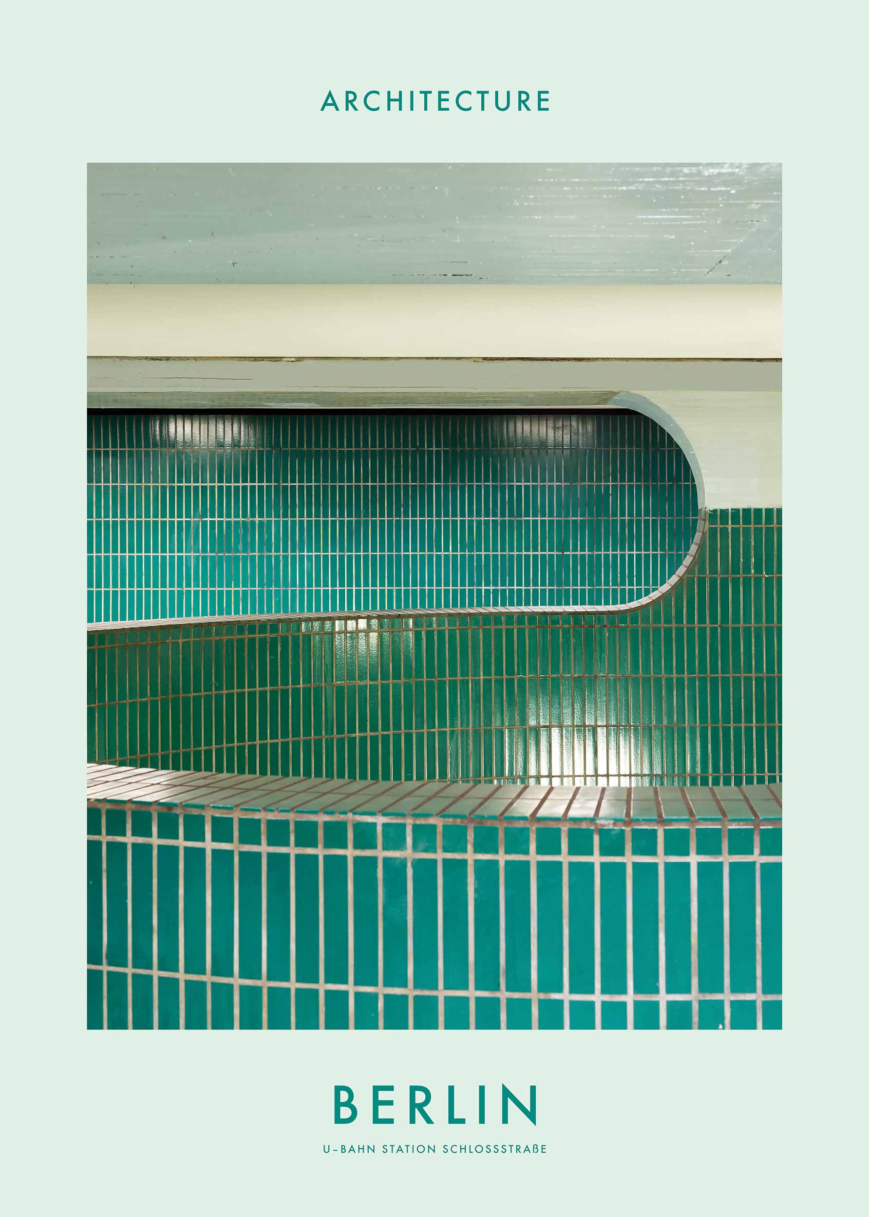U-bahn Schloßstraße Poster - Architekturgrafik (30x40 cm)