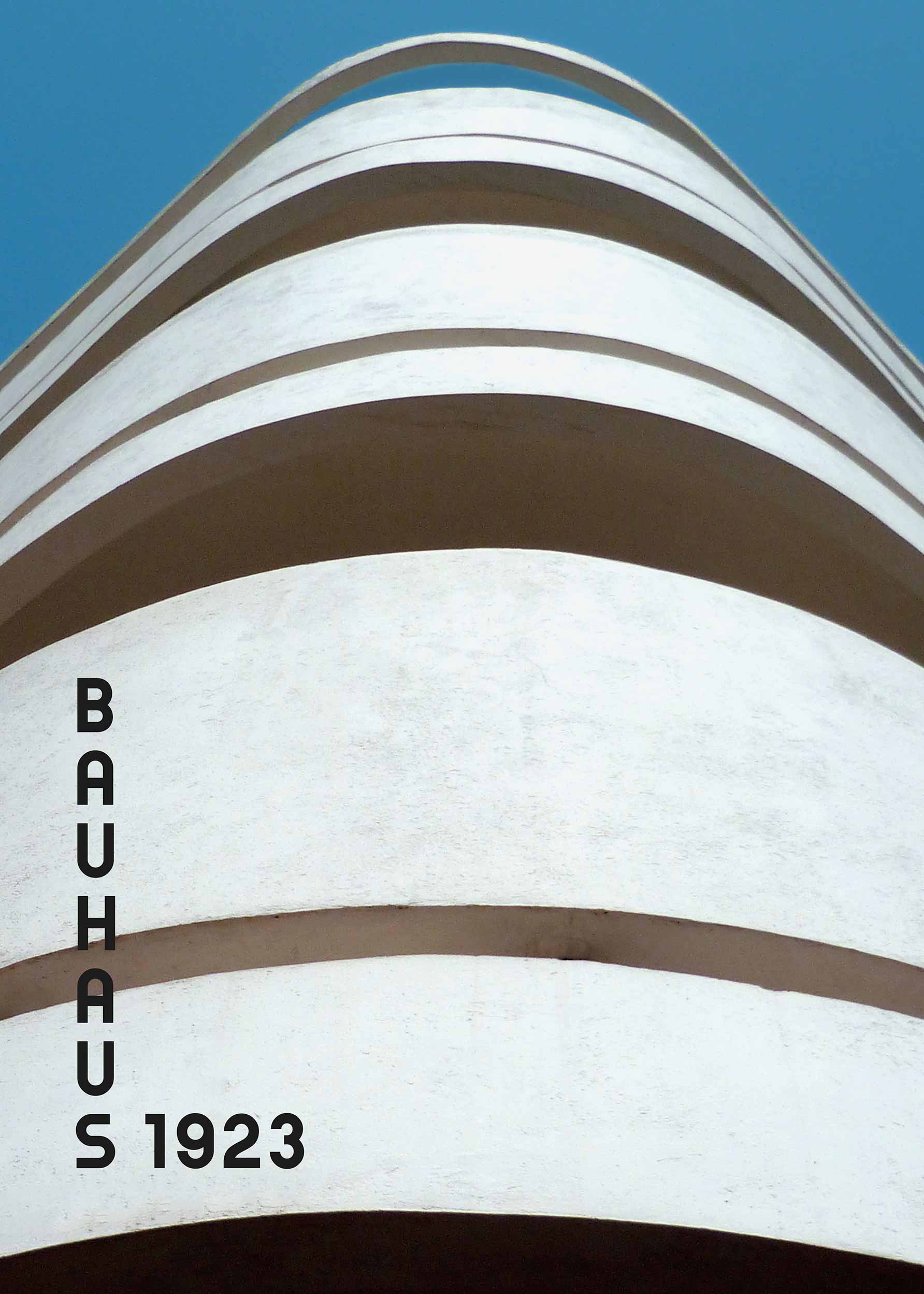 Bauhaus Architecture plakat - Arkitektonisk illustration (50x70 cm)