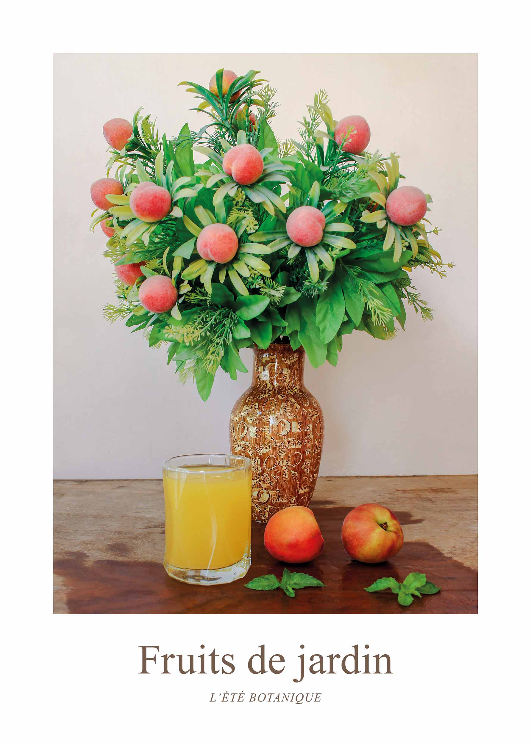 Fruits de Jardin, Abricots Poster - Food illustration (50x70 cm)