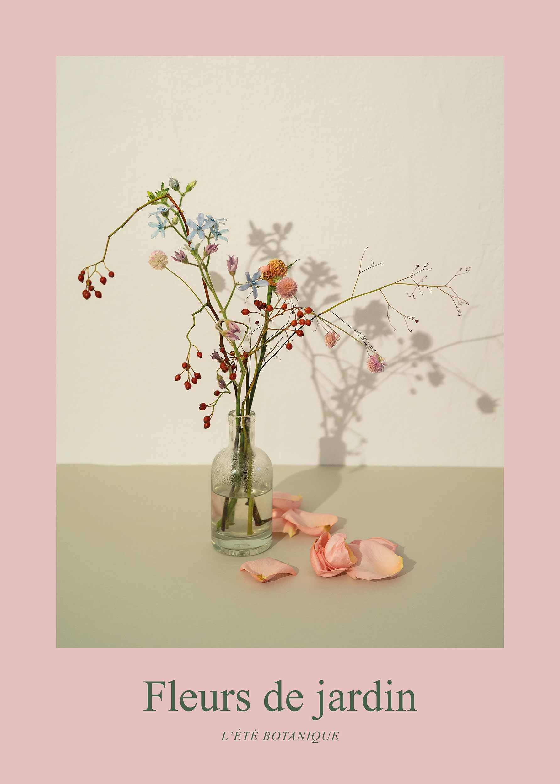 Fleurs de Jardin, Bouquet D'été poster - Fotografi av blomsterbukett (30x40 cm)
