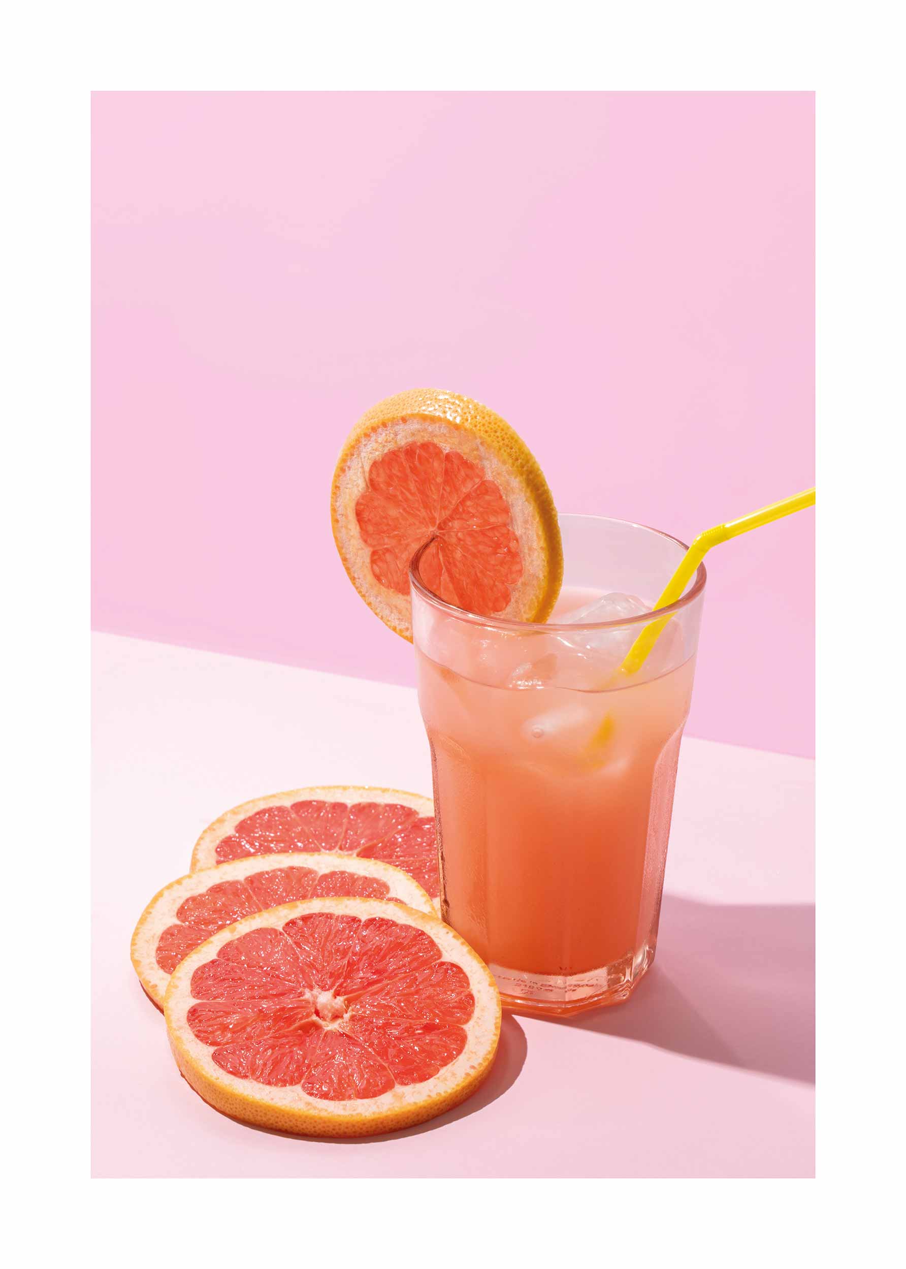 Grapefruit Juice Poster - Getränkefotografie (30x40 cm)