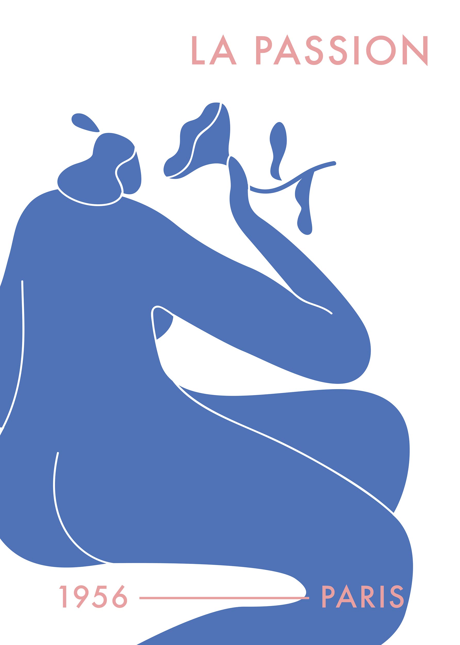 La Passion Poster - Figure illustration (50x70 cm)
