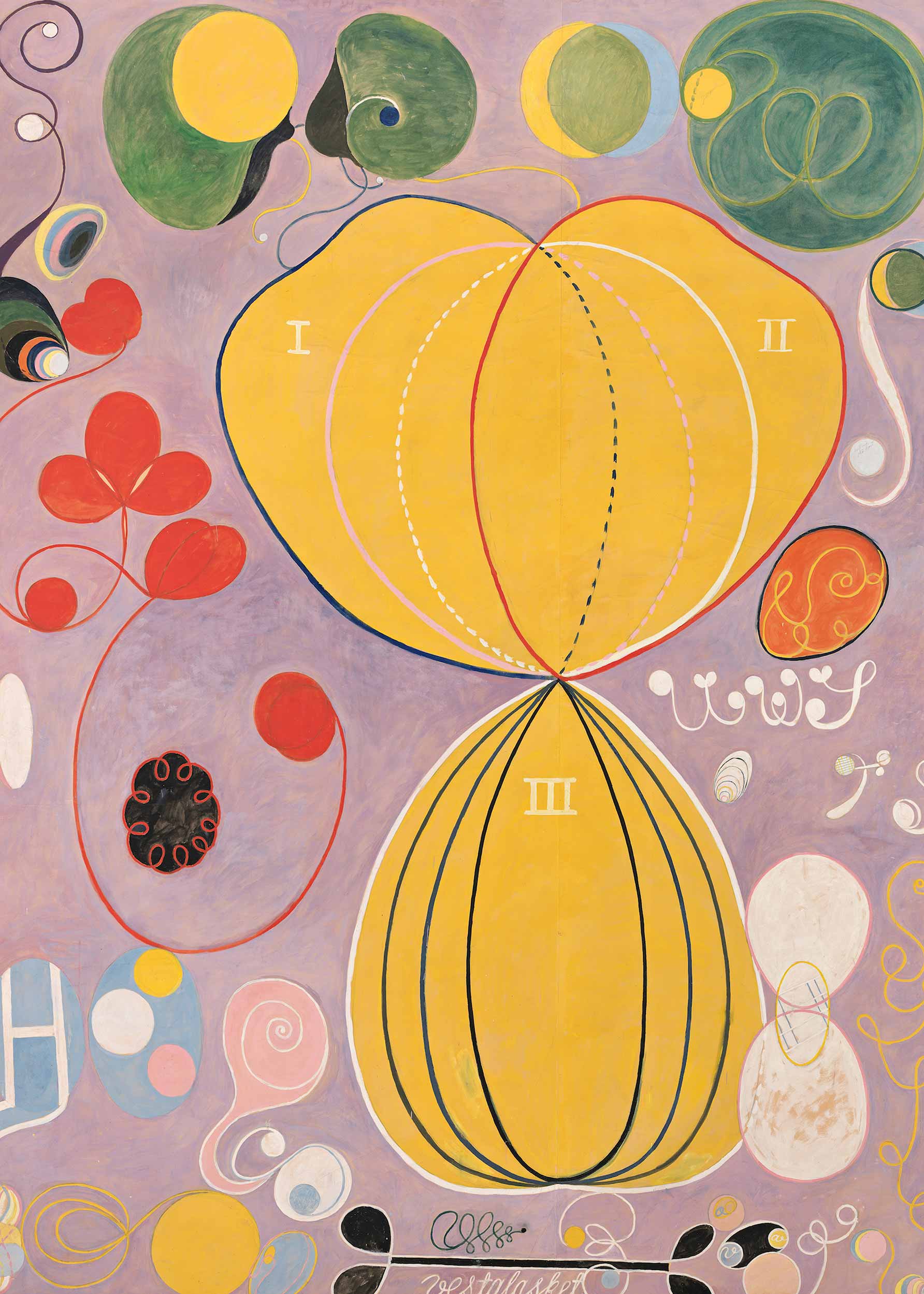 The Ten Largest, No.7, by Hilma af Klint ver.2 Poster - Abstract illustration (50x70 cm)
