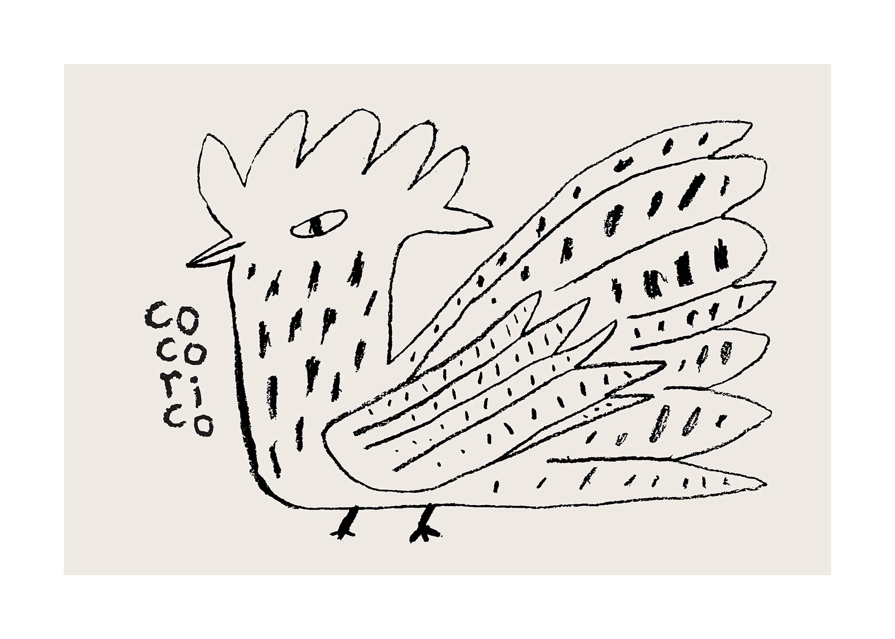 Cocorico Poster - Tierillustration (50x70 cm)