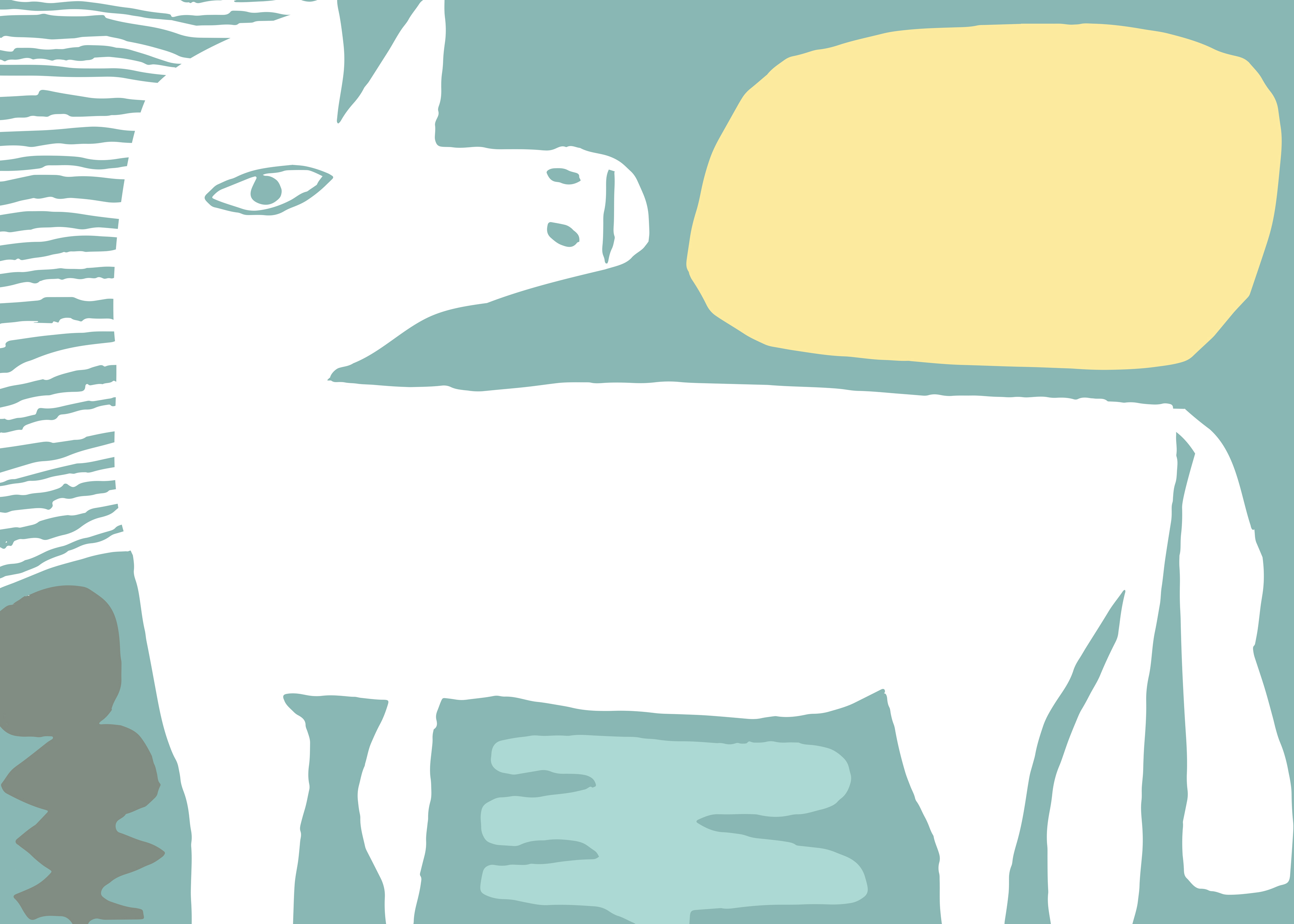 Horse In Sunlight Poster - Tierillustration (50x70 cm)