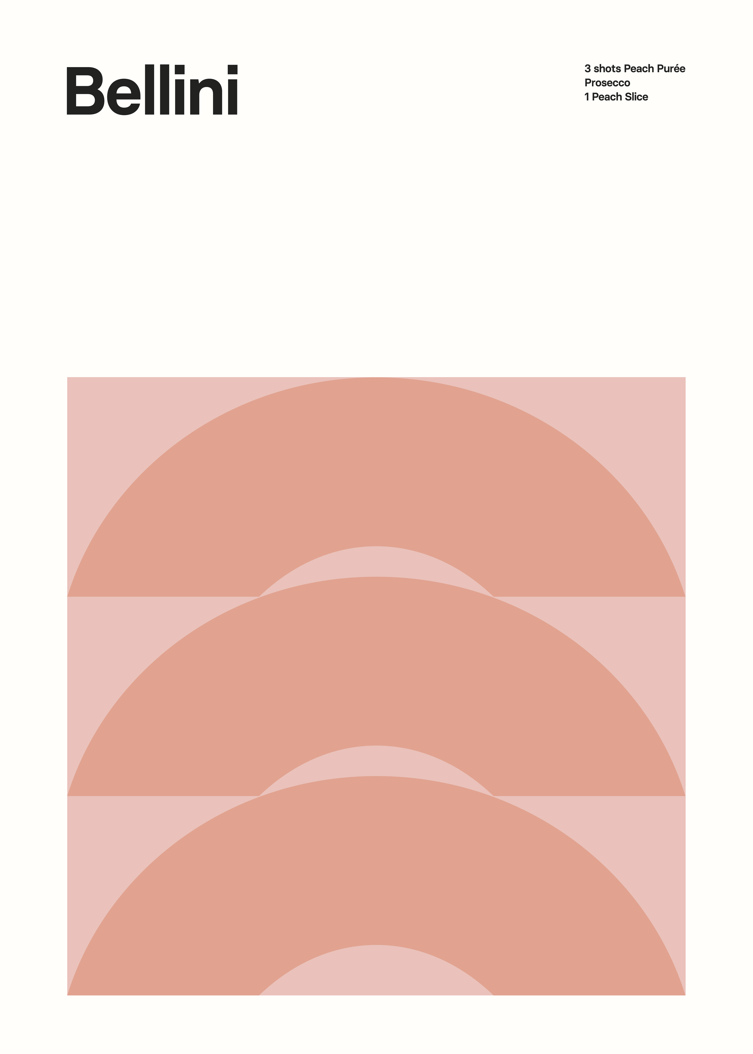 Bellini Poster - Drink illustration (21x30 cm)