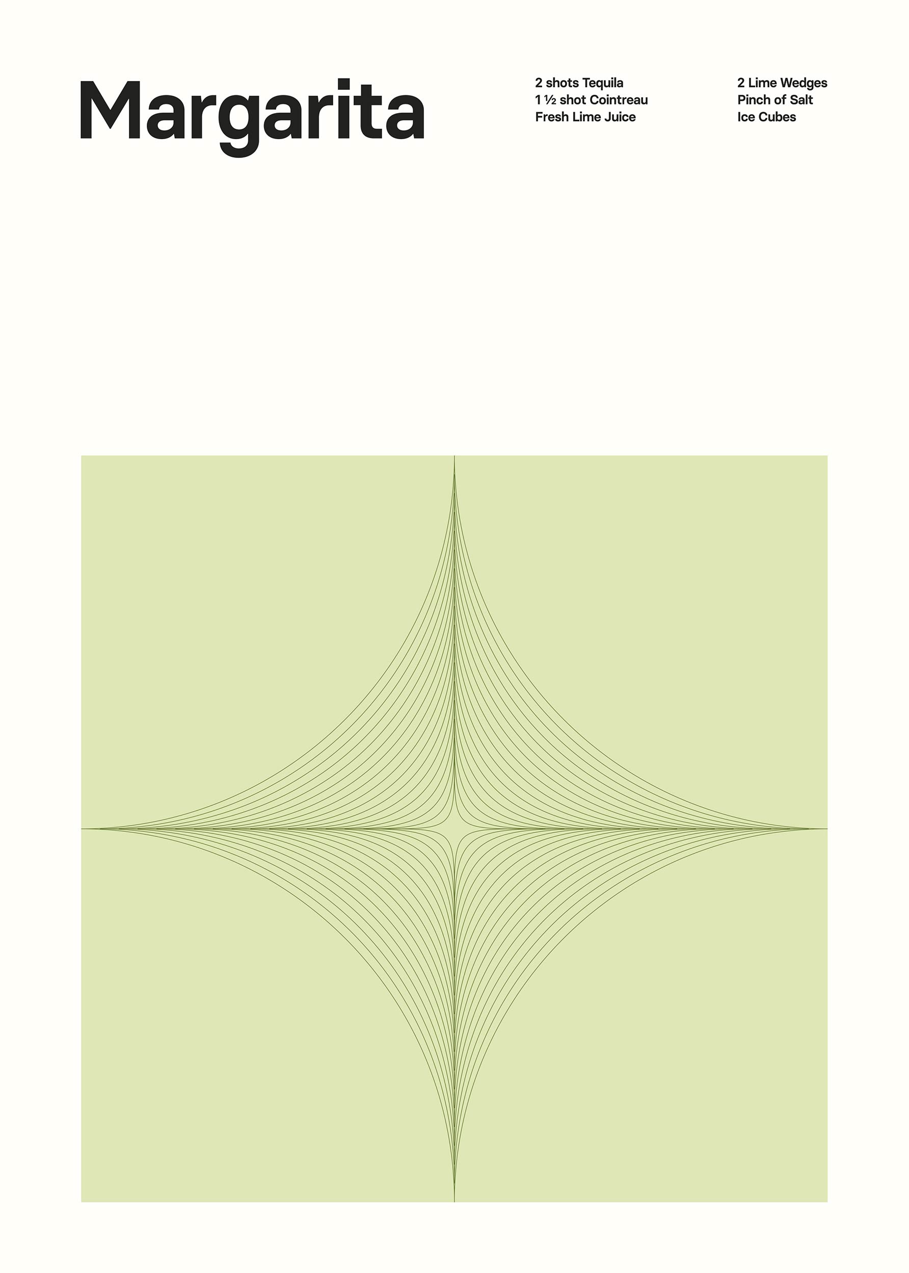 Margarita Poster - Drink illustration (50x70 cm)