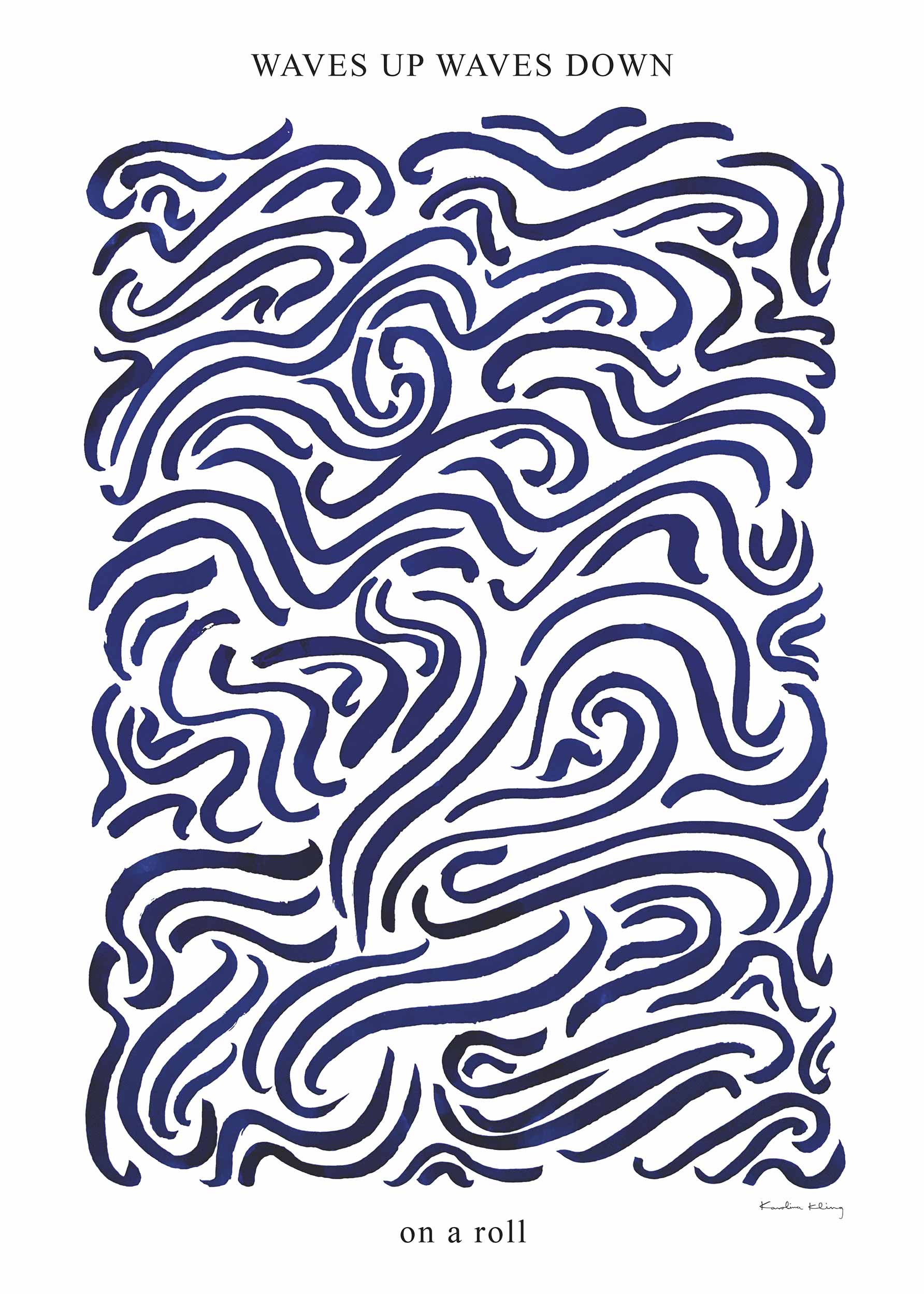 On A Roll Poster - Abstract illustration (70x100 cm)