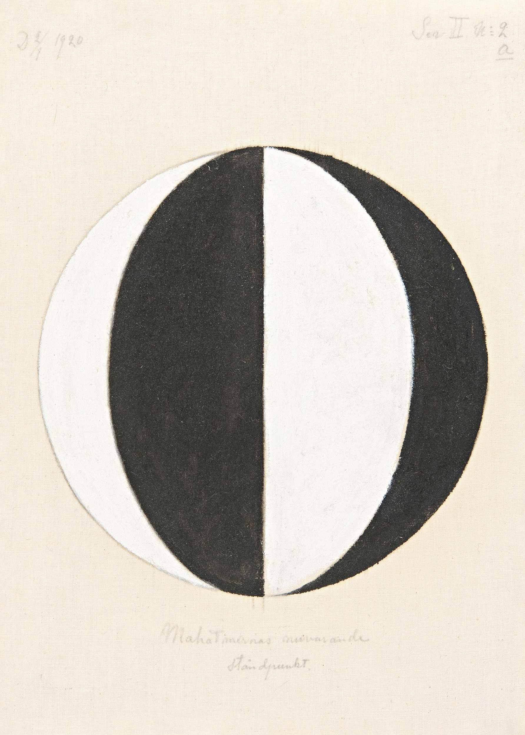 The Current Standpoint of the Mahatmas by Hilma af Klint Poster - Abstract illustration (70x100 cm)