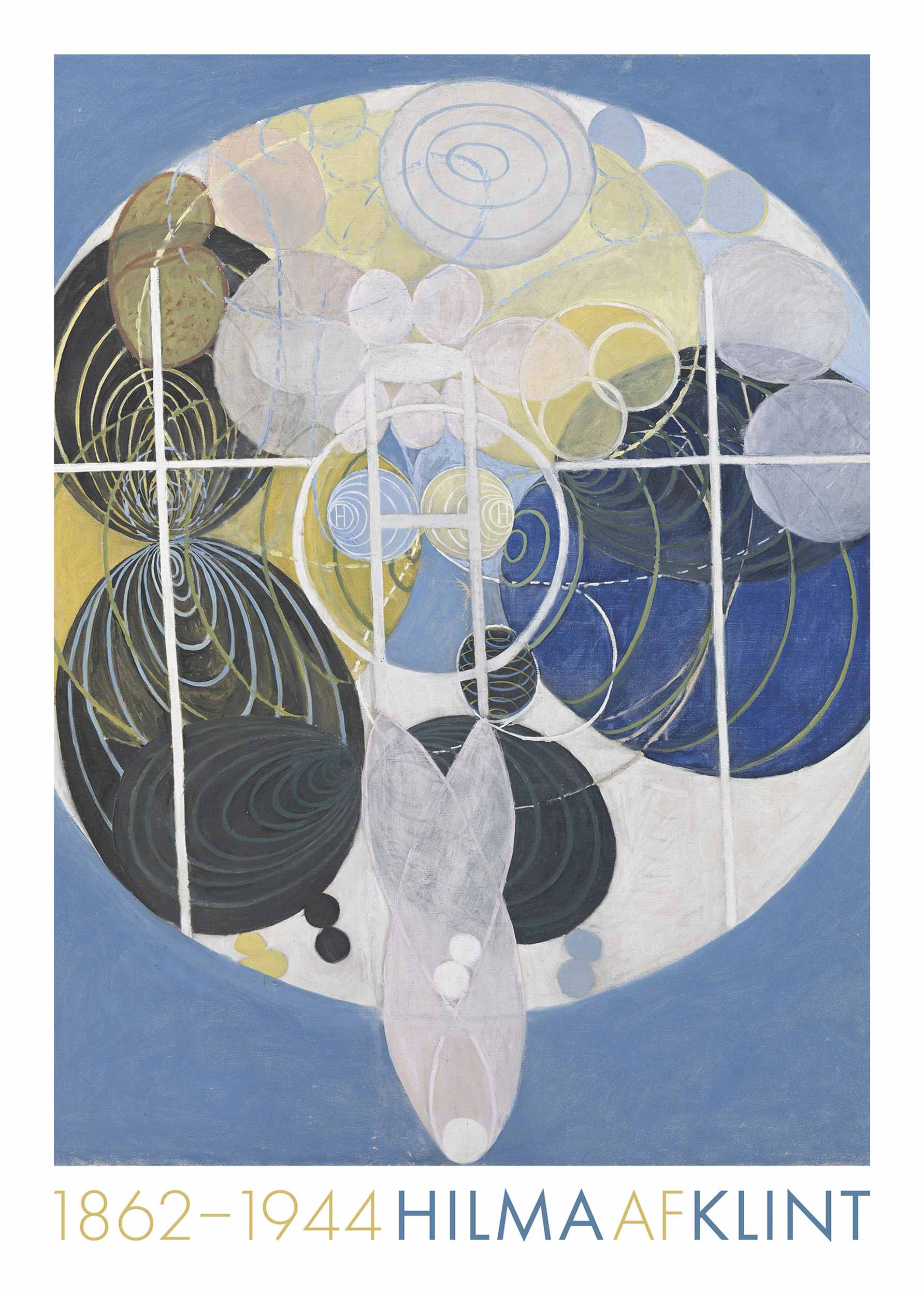 The Large Figure Paintings No.5 Ver.2 by Hilma Af Klint Poster - Abstract painting (70x100 cm)