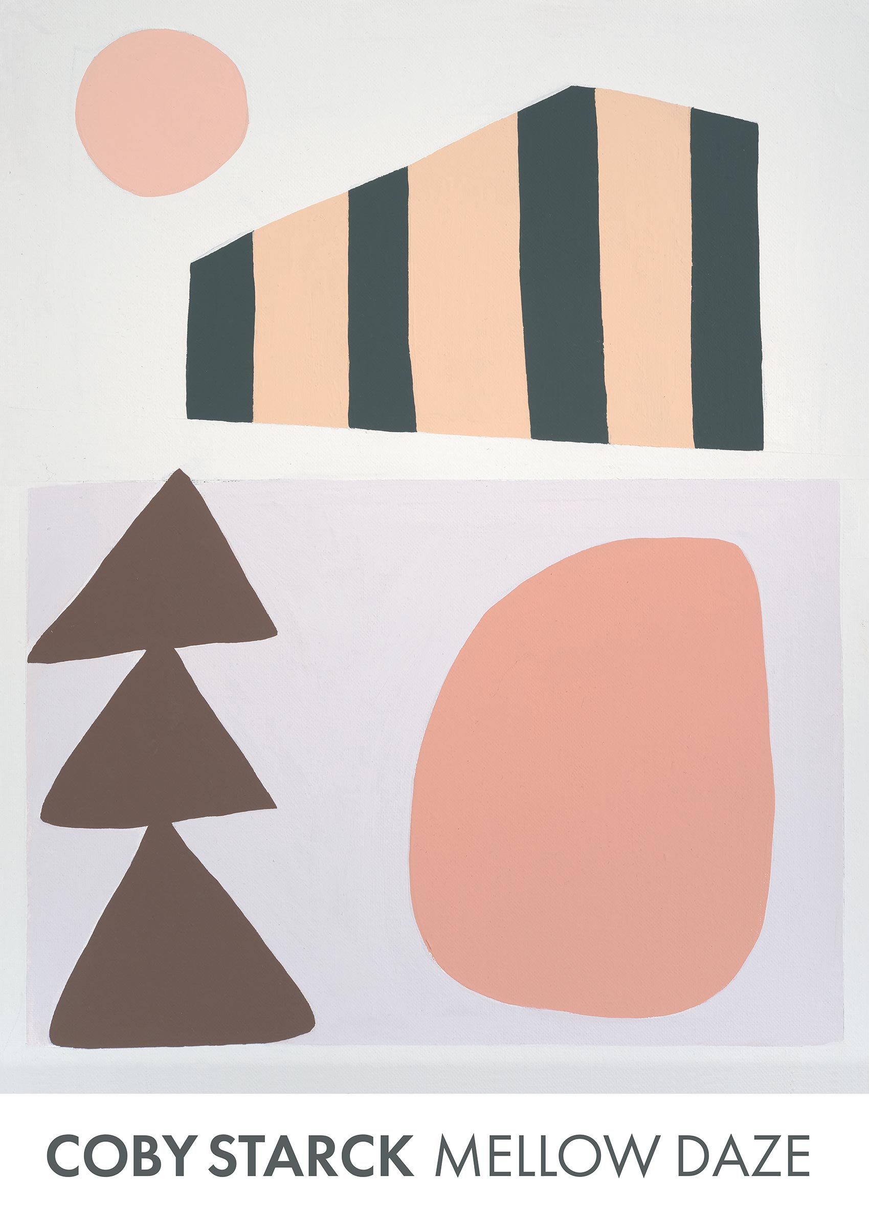 Mellow Daze Poster - Abstrakte Grafik (70x100 cm)