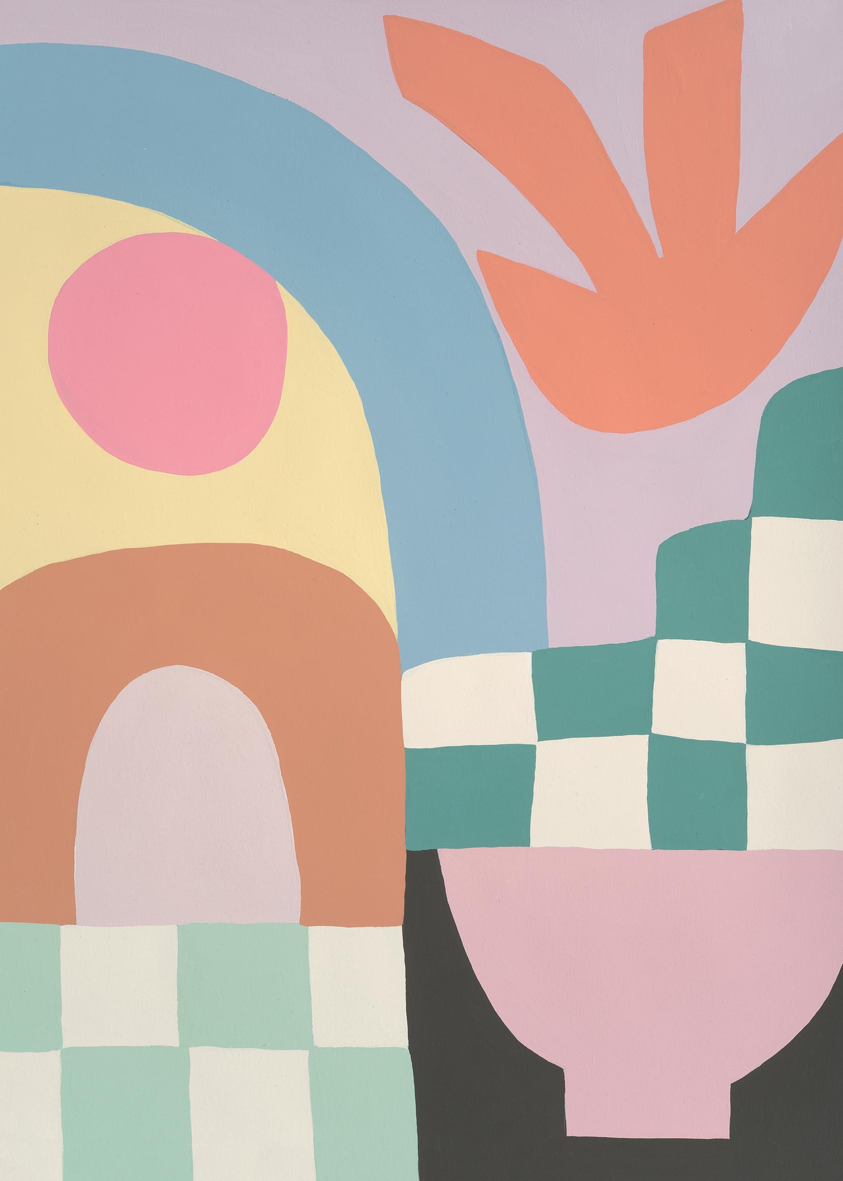 Marrakesh Express Poster - Abstract illustration (50x70 cm)