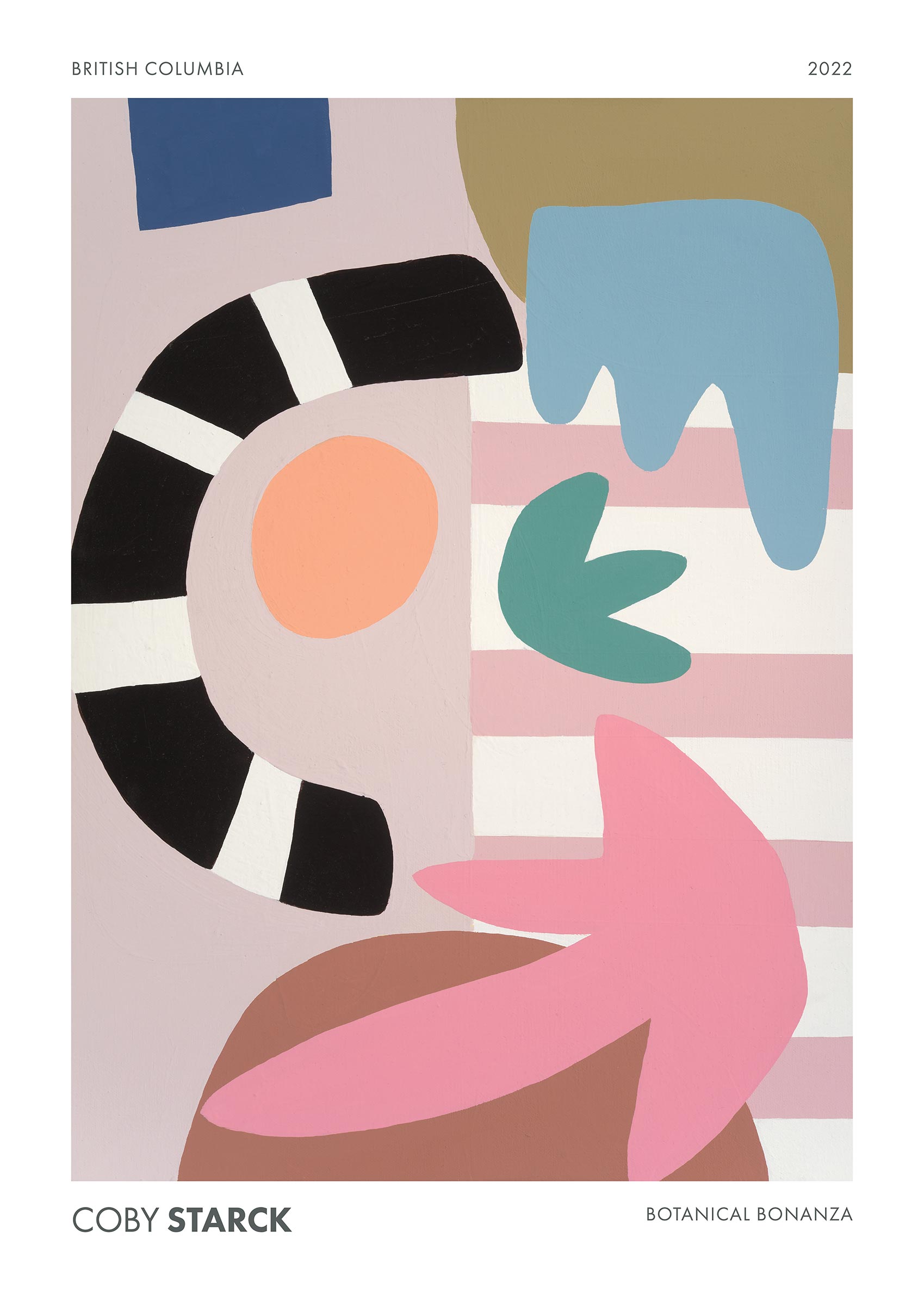 Botanical Bonanza Poster - Abstrakte Botanikgrafik (30x40 cm)