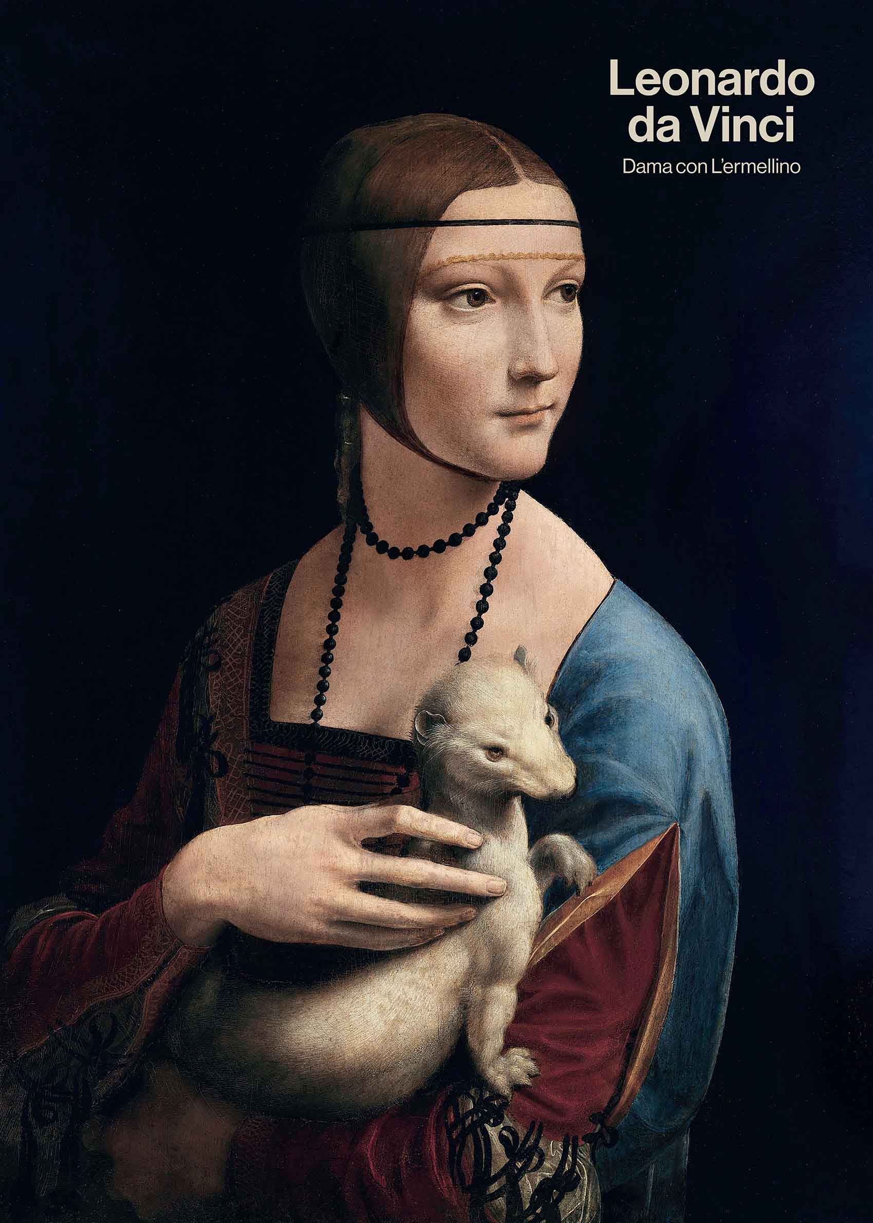 Dama con L-Ermellino by Leonardo da Vinci Poster - Portrait painting (30x40 cm)
