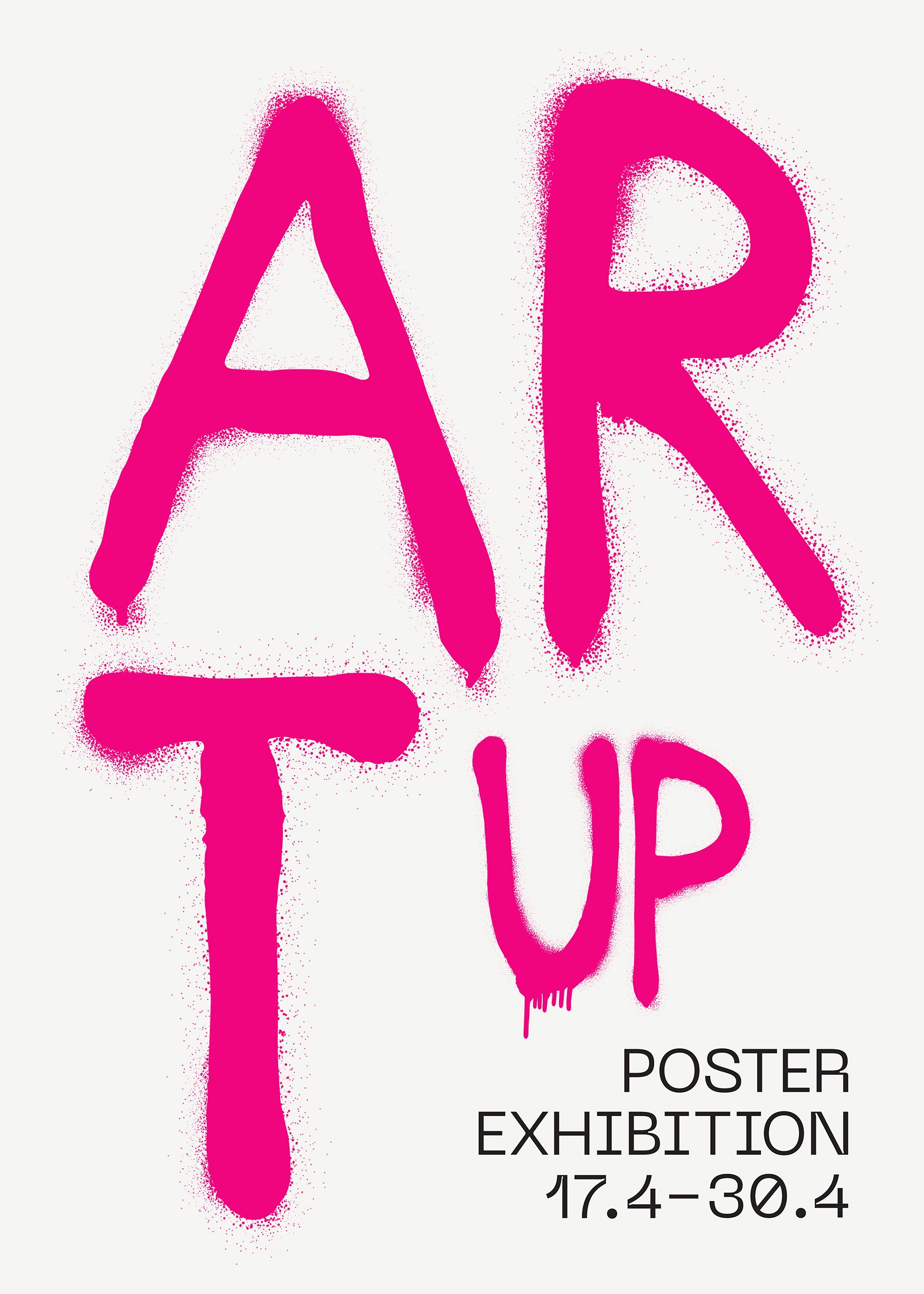 Art Up Poster - Typografie Grafik (70x100 cm)