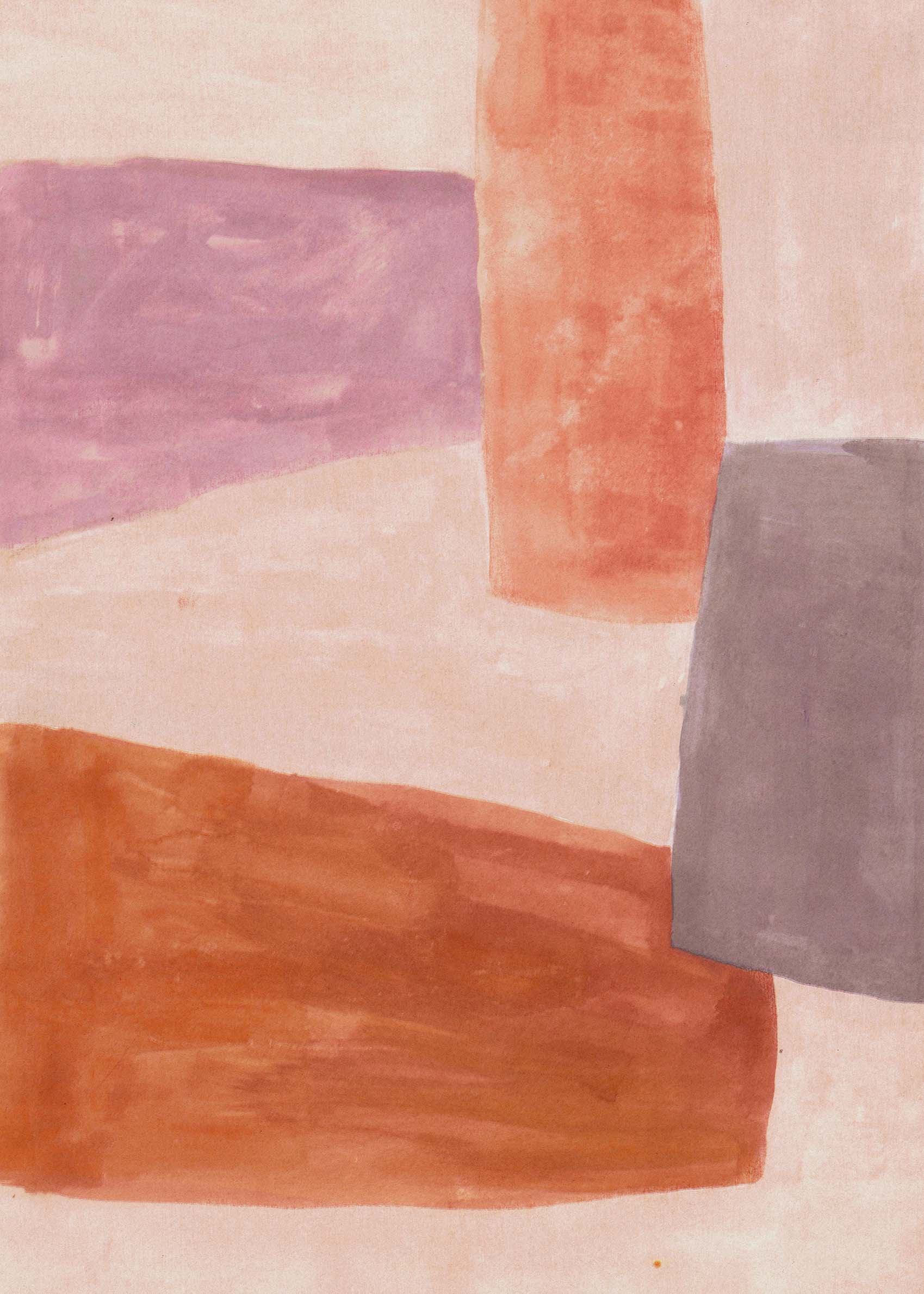 Tangerine Poster - Abstract illustration (70x100 cm)
