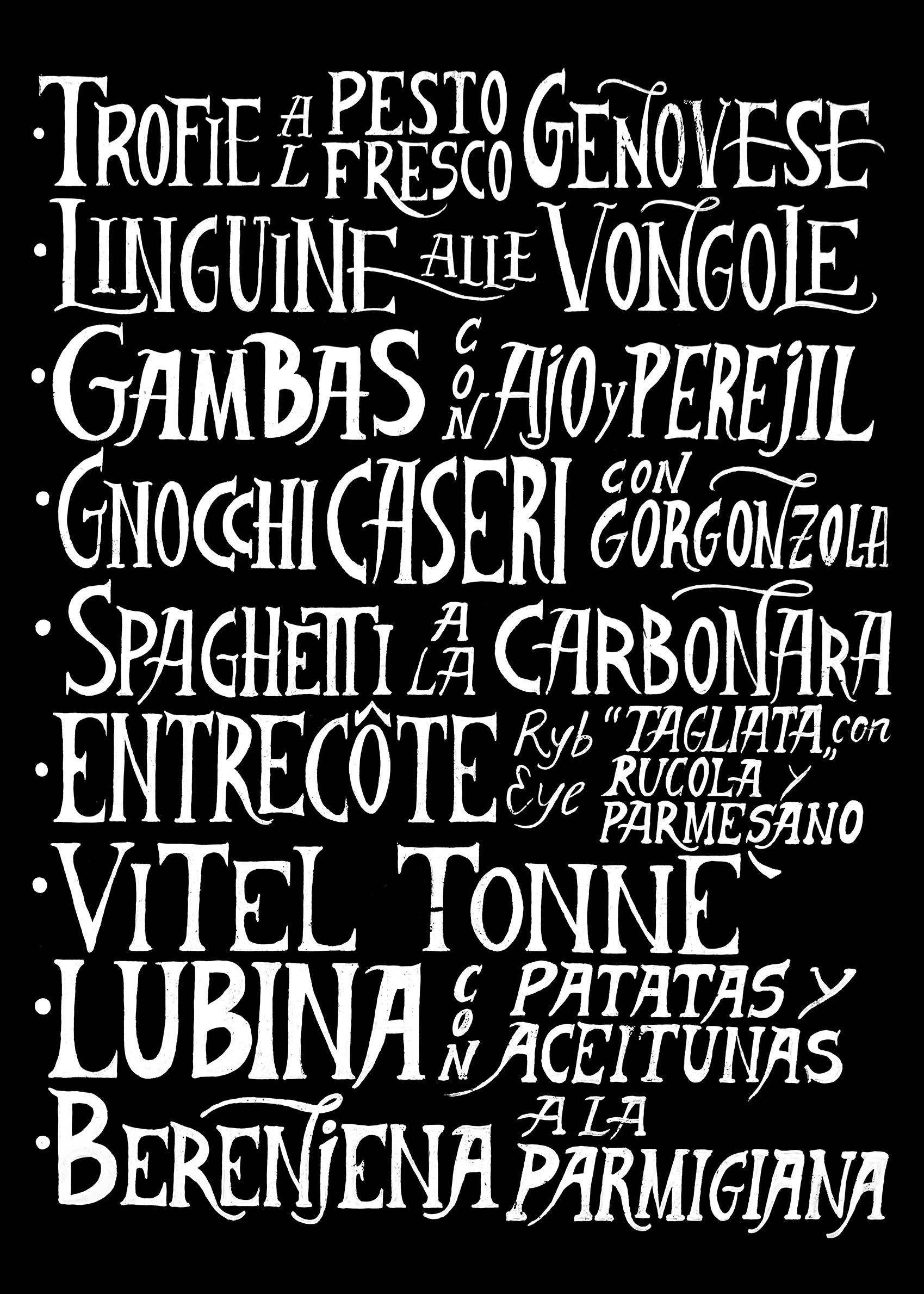 Dinner Menu poster - Matillustration (50x70 cm)