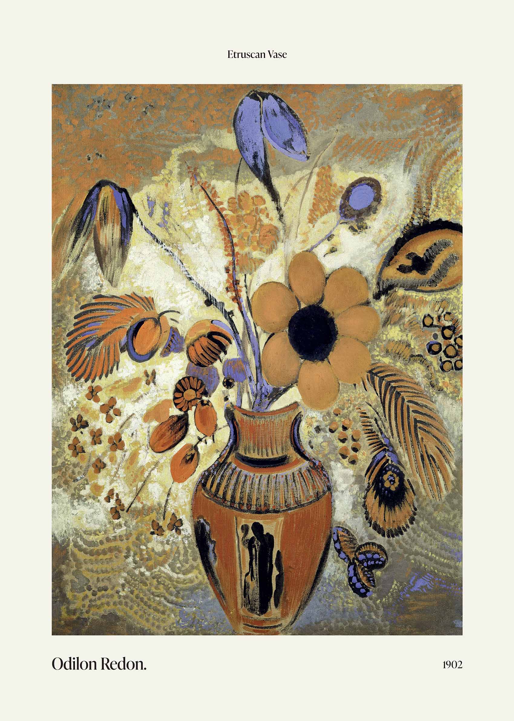 The Etruscan Vase Poster - Florale Malerei (30x40 cm)