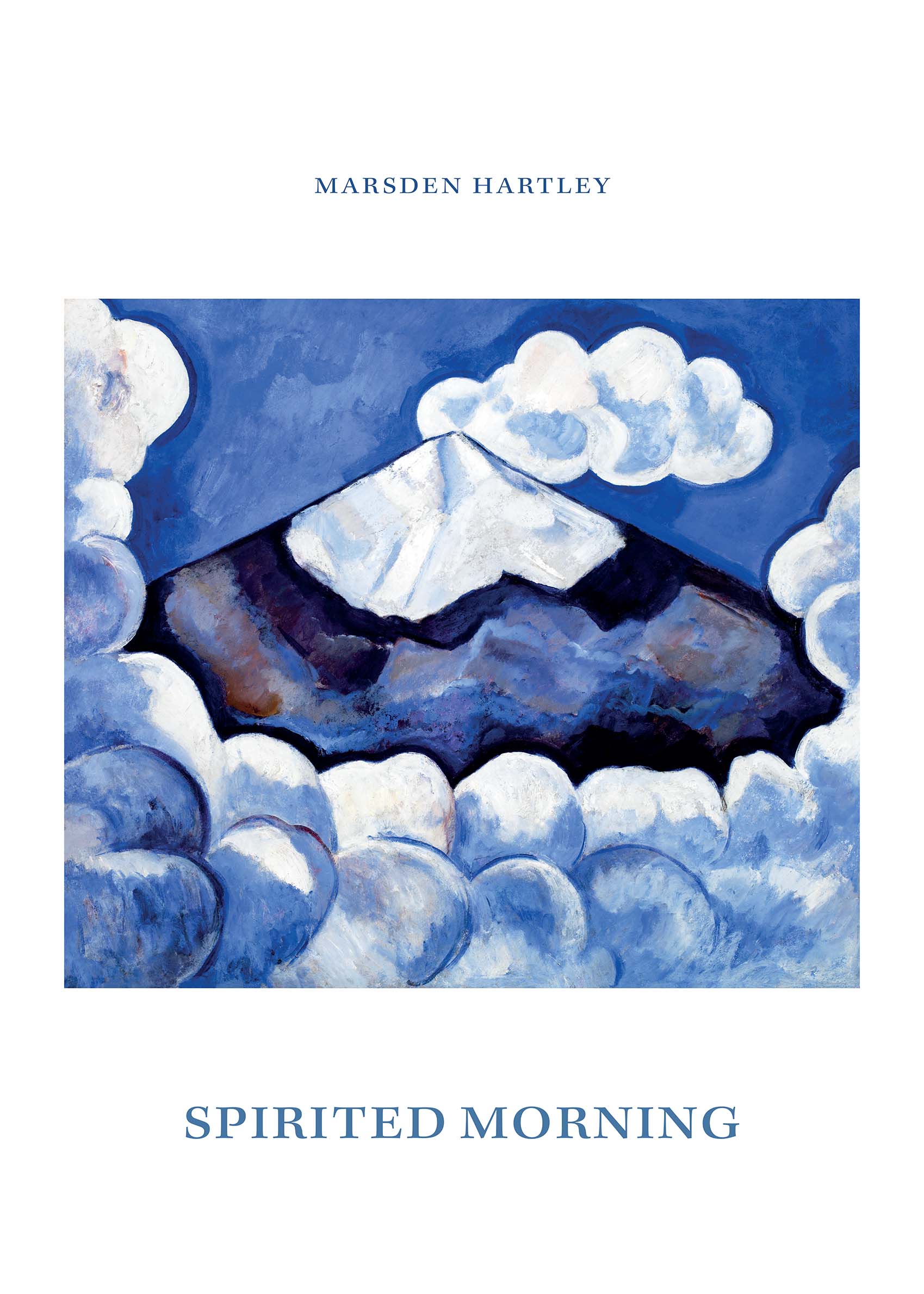 Spirited Morning Poster - Mountain painting (50x70 cm)