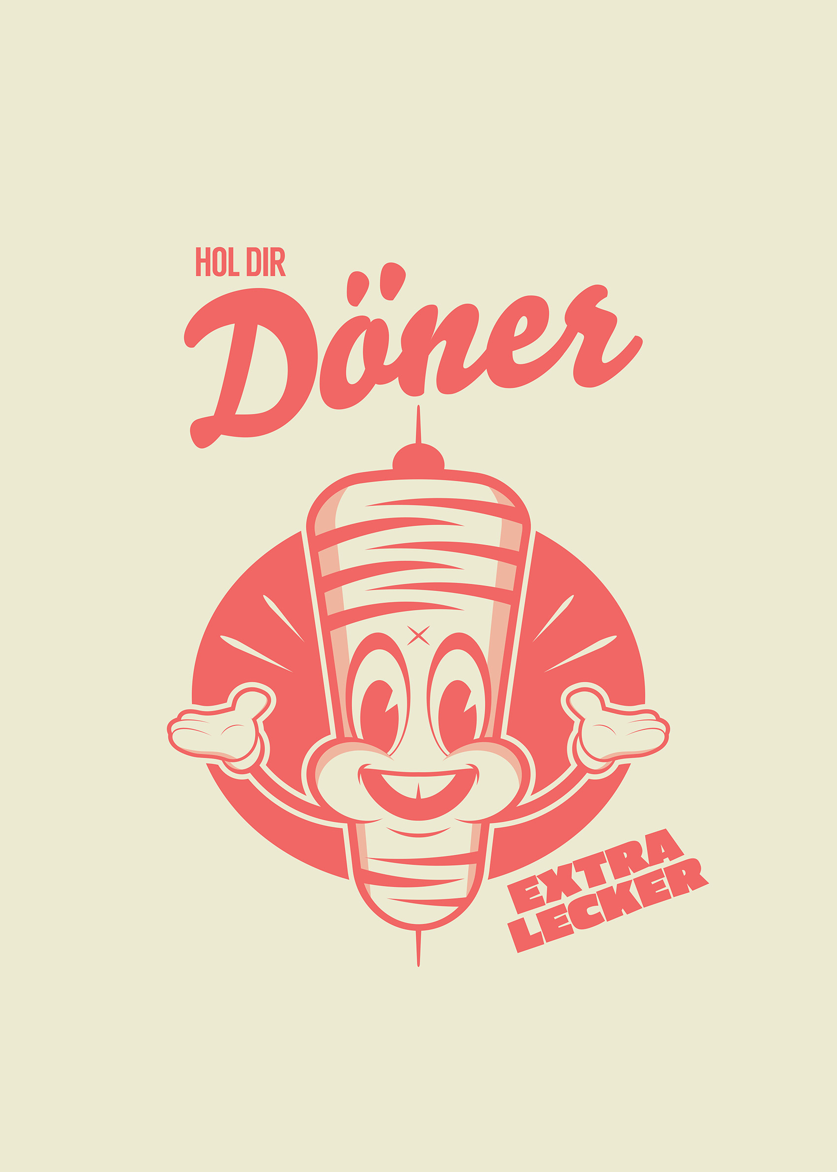 Hol Dir Döner poster - Matillustration (21x30 cm)