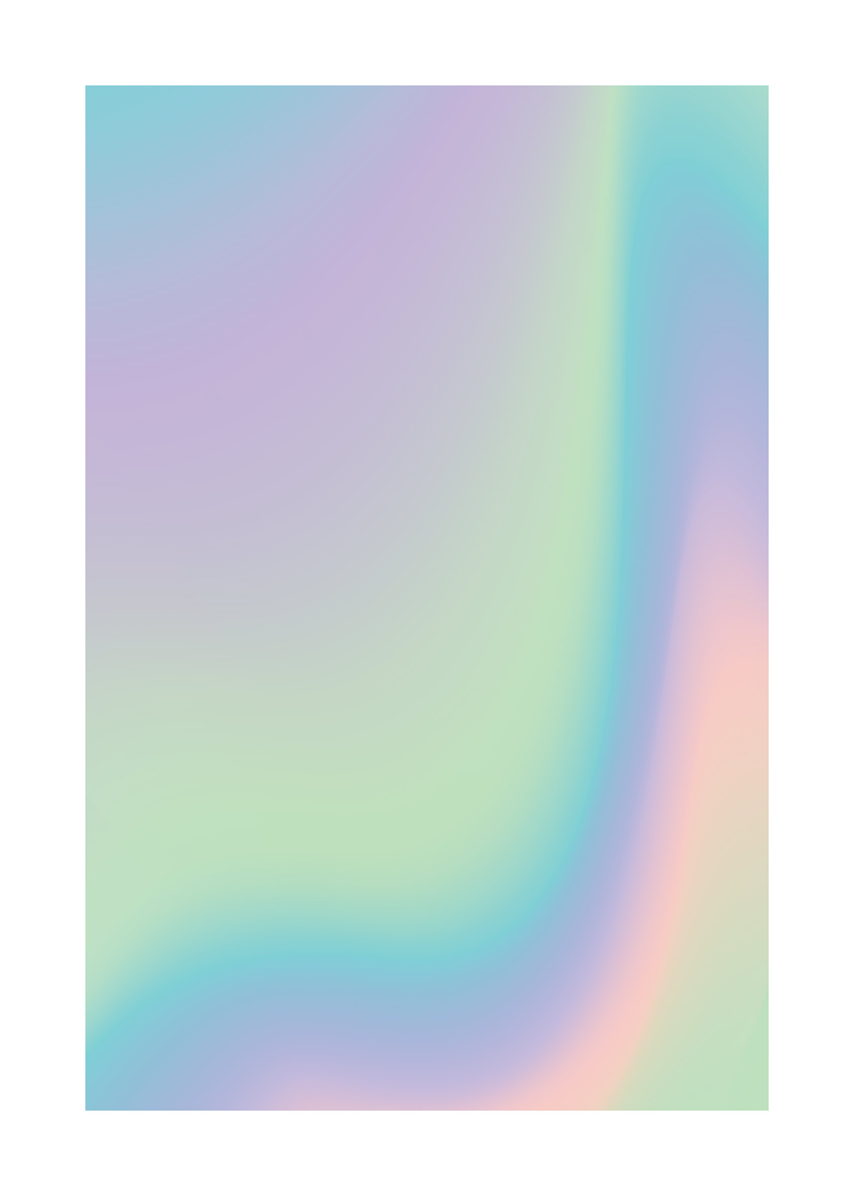 Gradient Spirit II Poster - Abstrakte Grafik in Pastelltönen (30x40 cm)