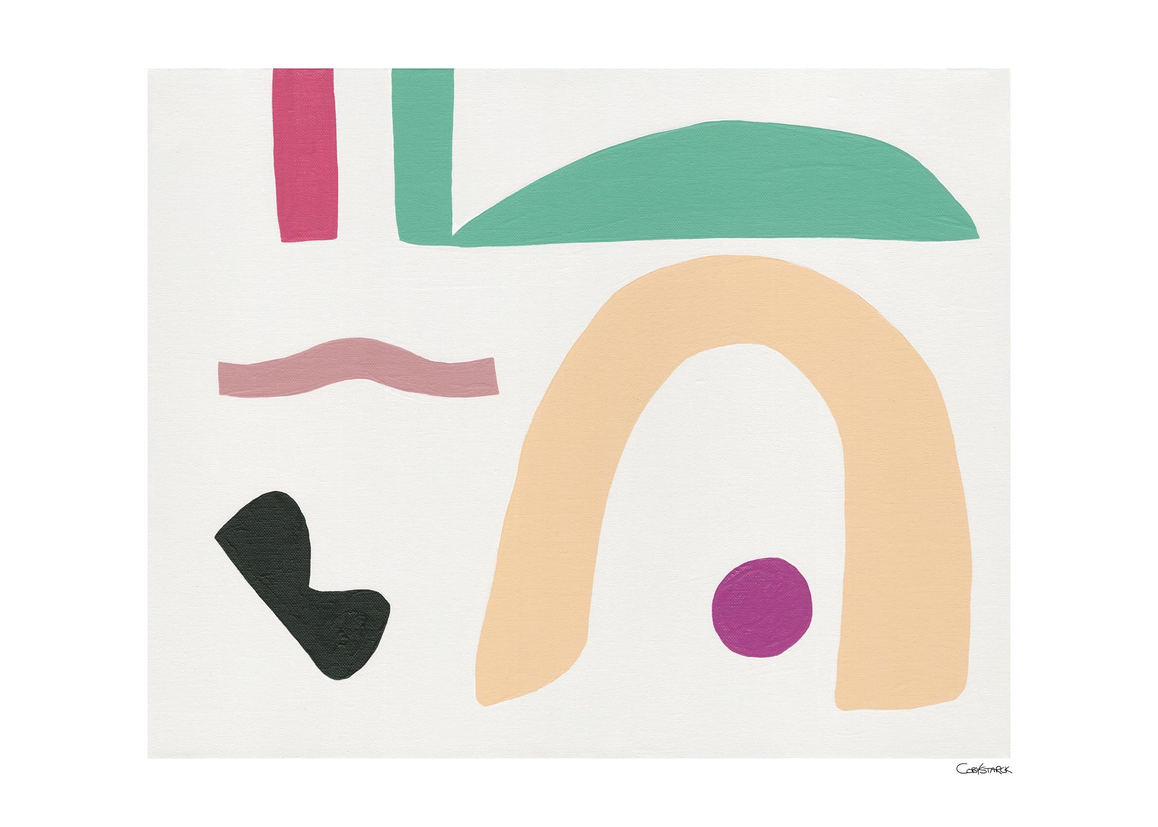 Deco Jazz Poster - Abstract illustration (50x70 cm)