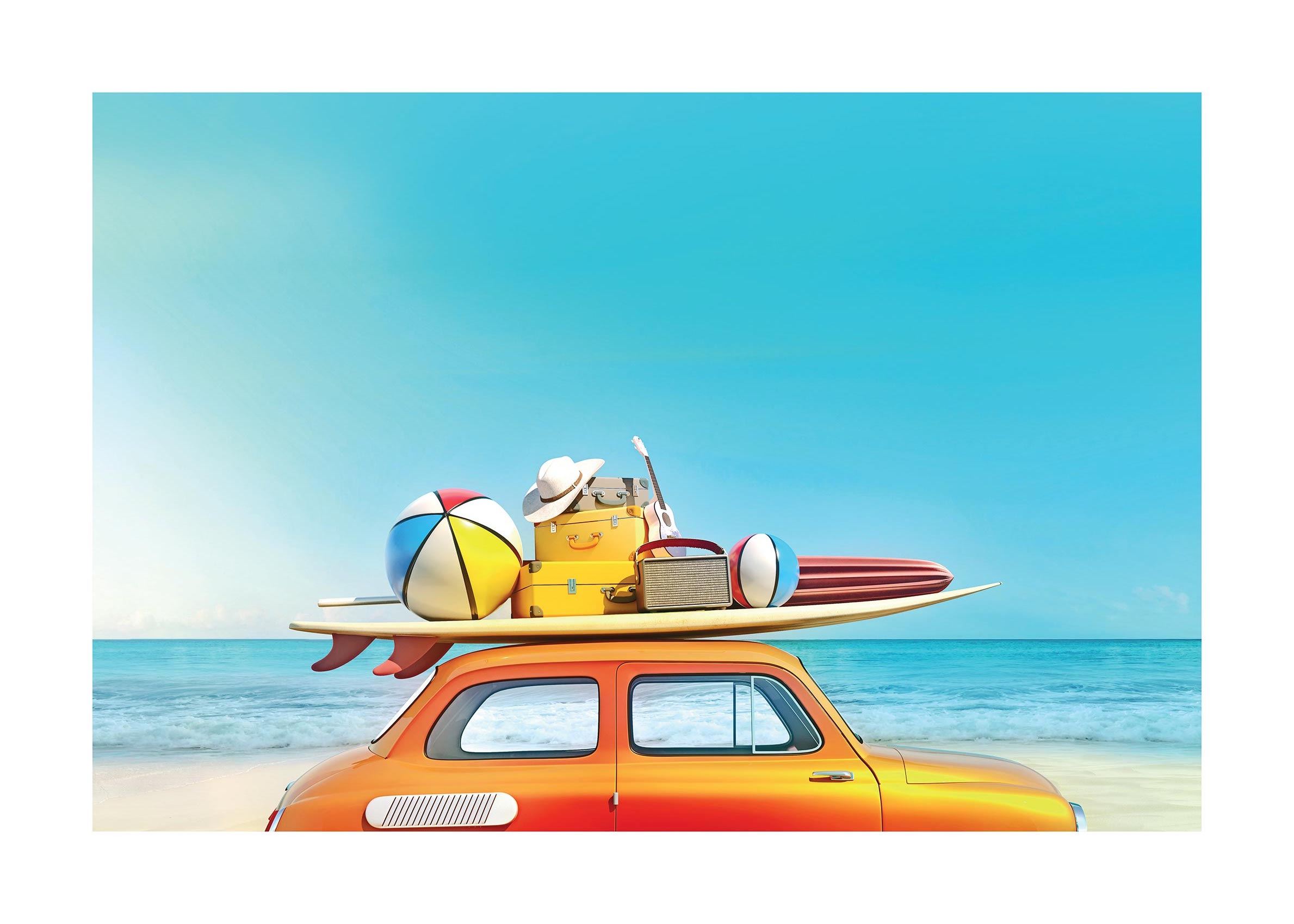 The Summer Car Poster - Auto-Illustration (50x70 cm)