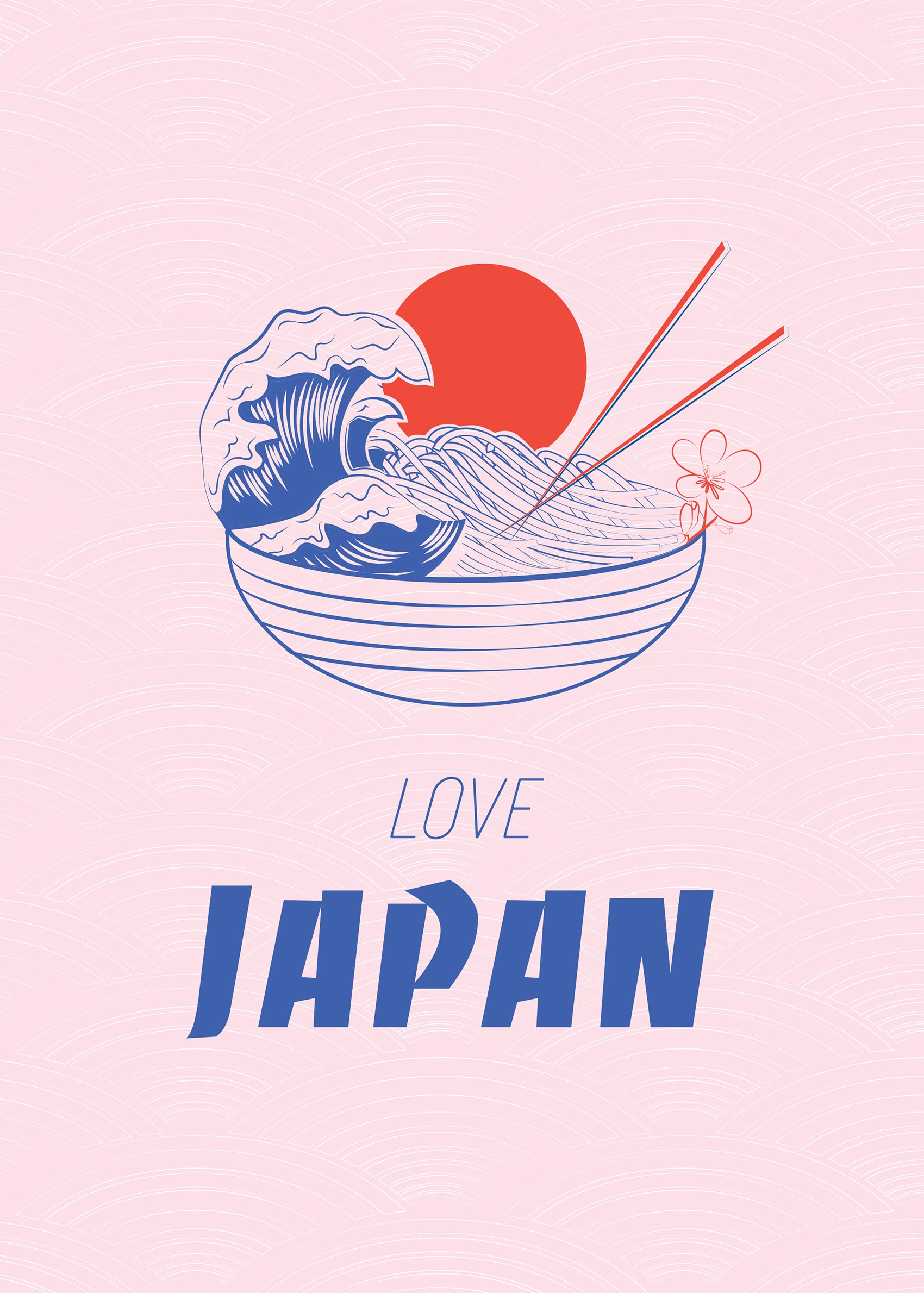 Love Japan poster - Matillustration (21x30 cm)