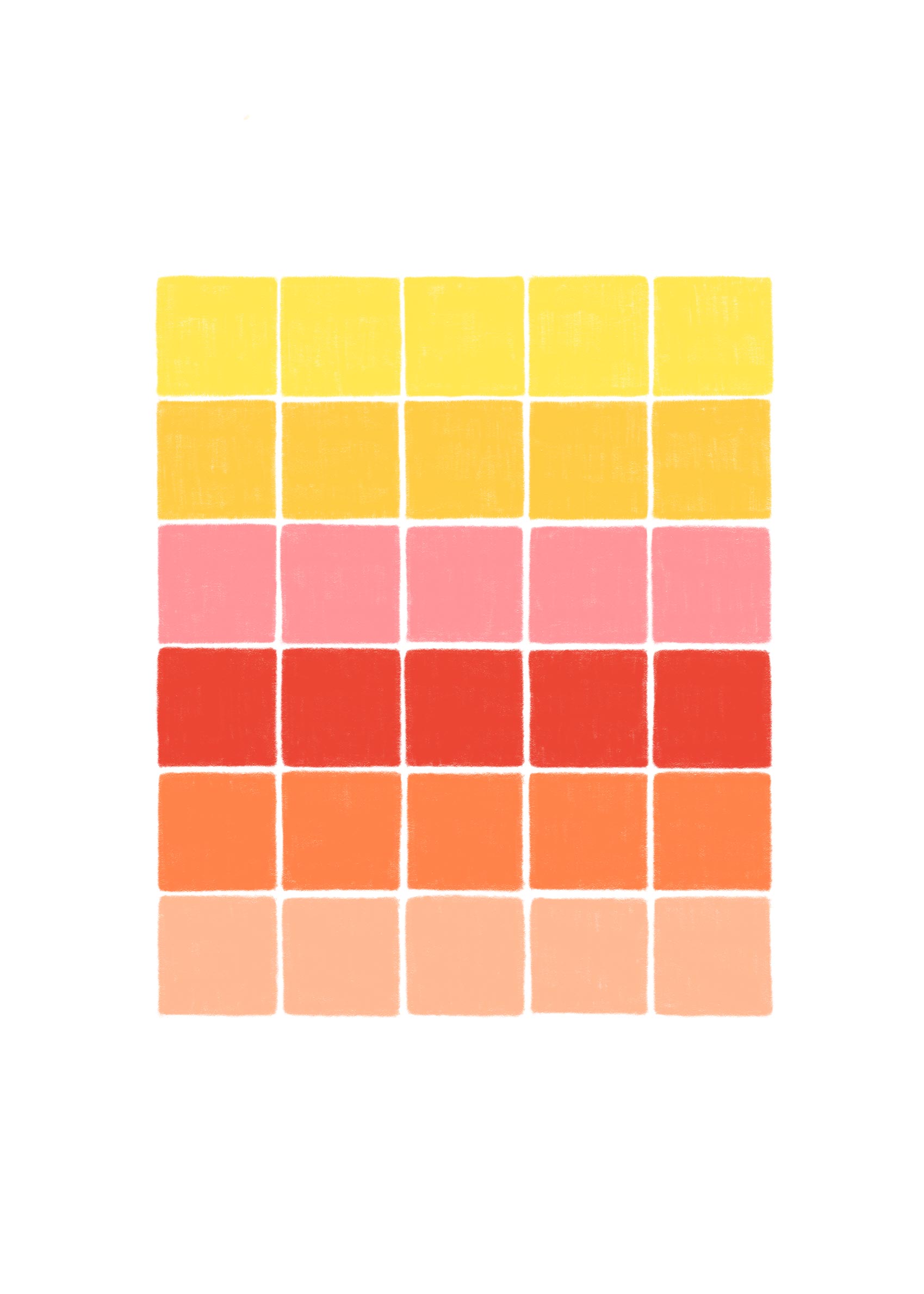 Sunset Gradient Poster - Abstract illustration (30x40 cm)